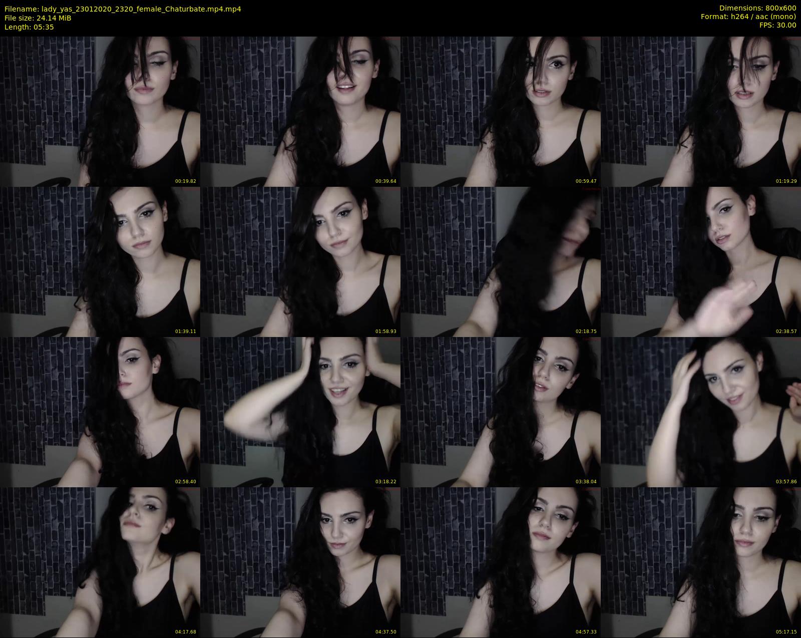 lady_yas — 6 minute Chaturbate female cam show recording, 480p, Jan 23, 2020