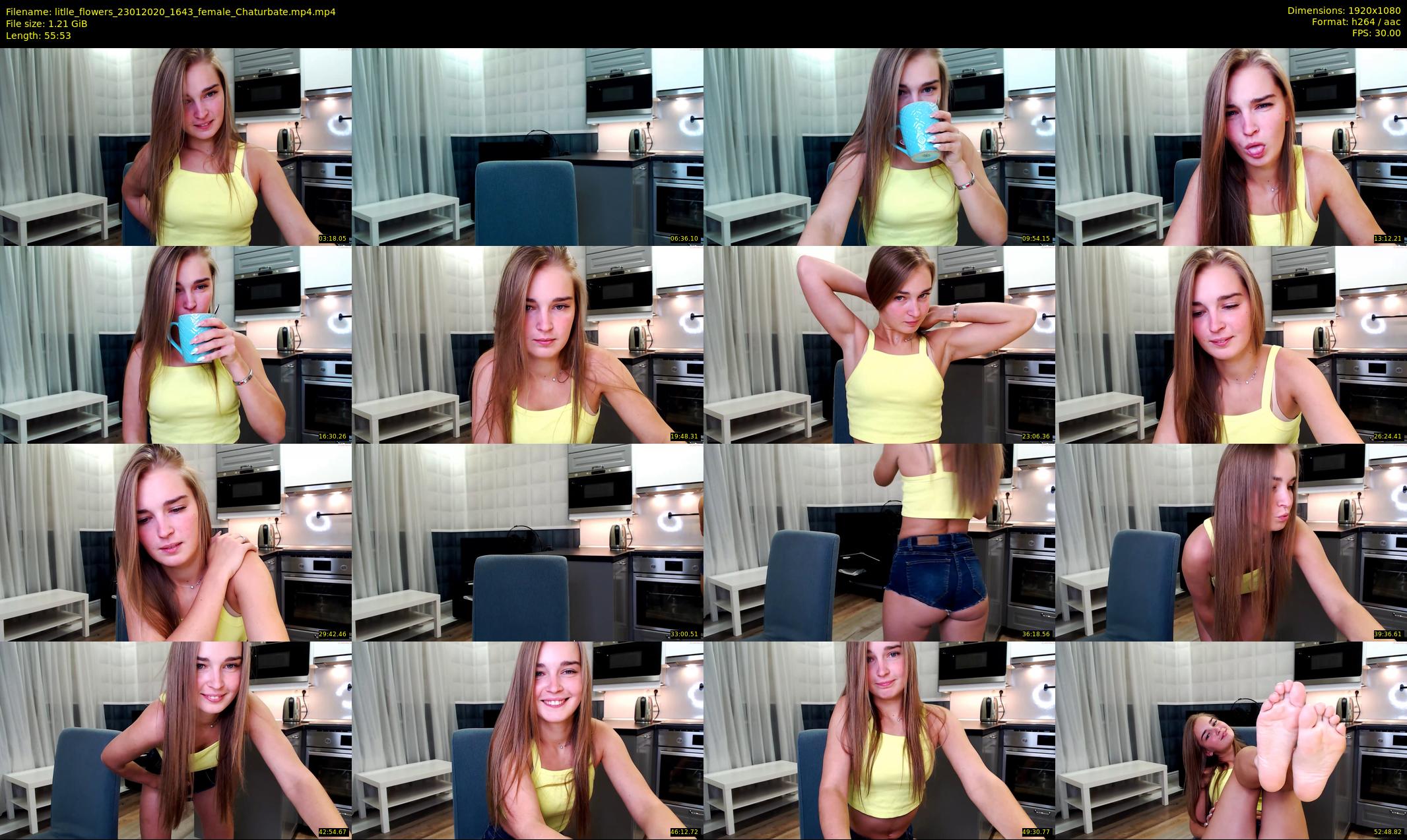 litlle_flowers — 56 minute Chaturbate female cam show recording, 1080p, Jan 23, 2020