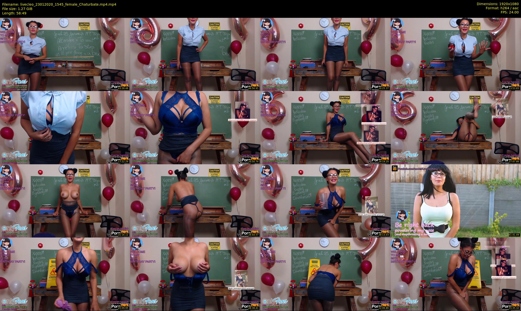 livecleo — 59 minute Chaturbate female cam show recording, 1080p, Jan 23, 2020