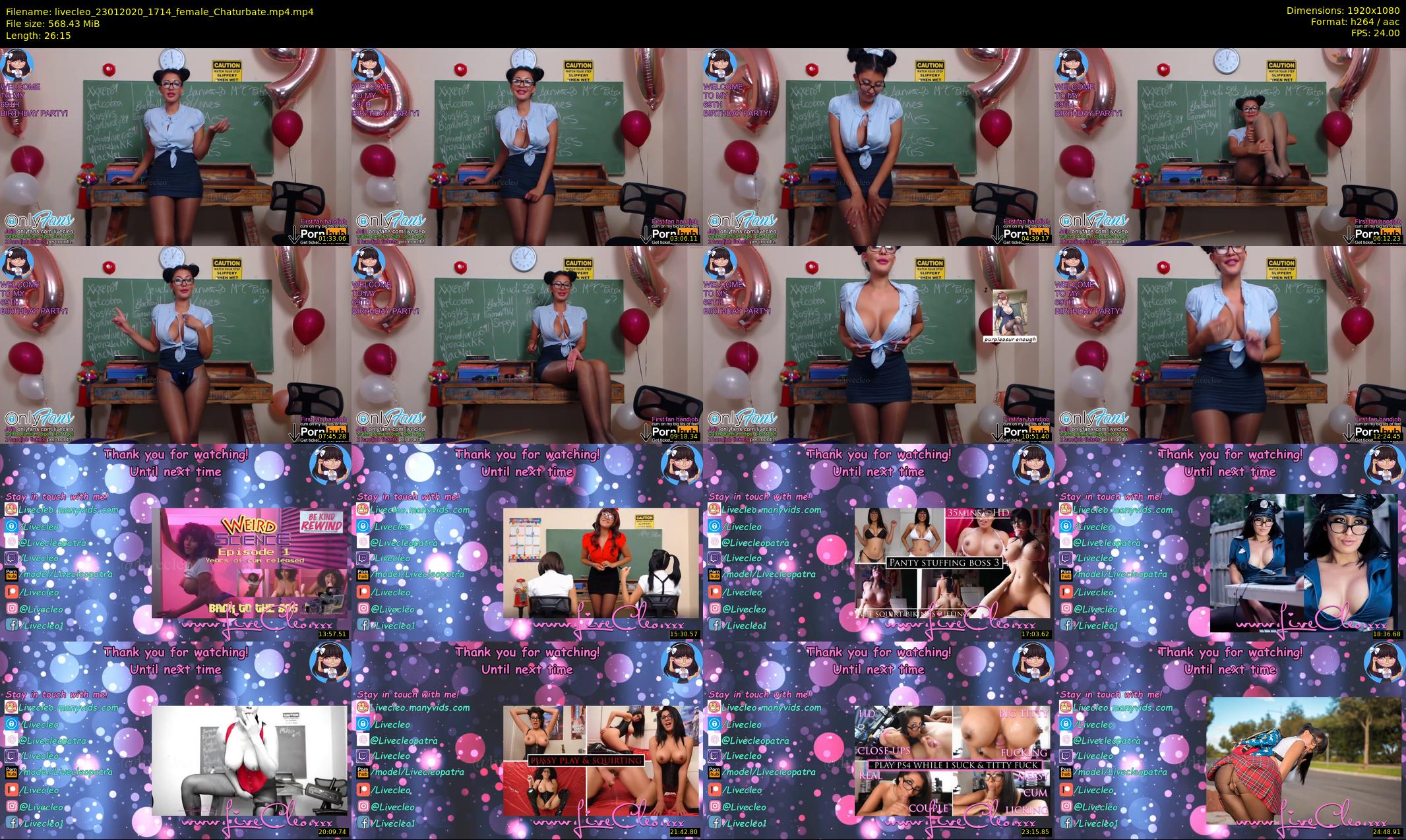 livecleo — 27 minute Chaturbate female cam show recording, 1080p, Jan 23, 2020