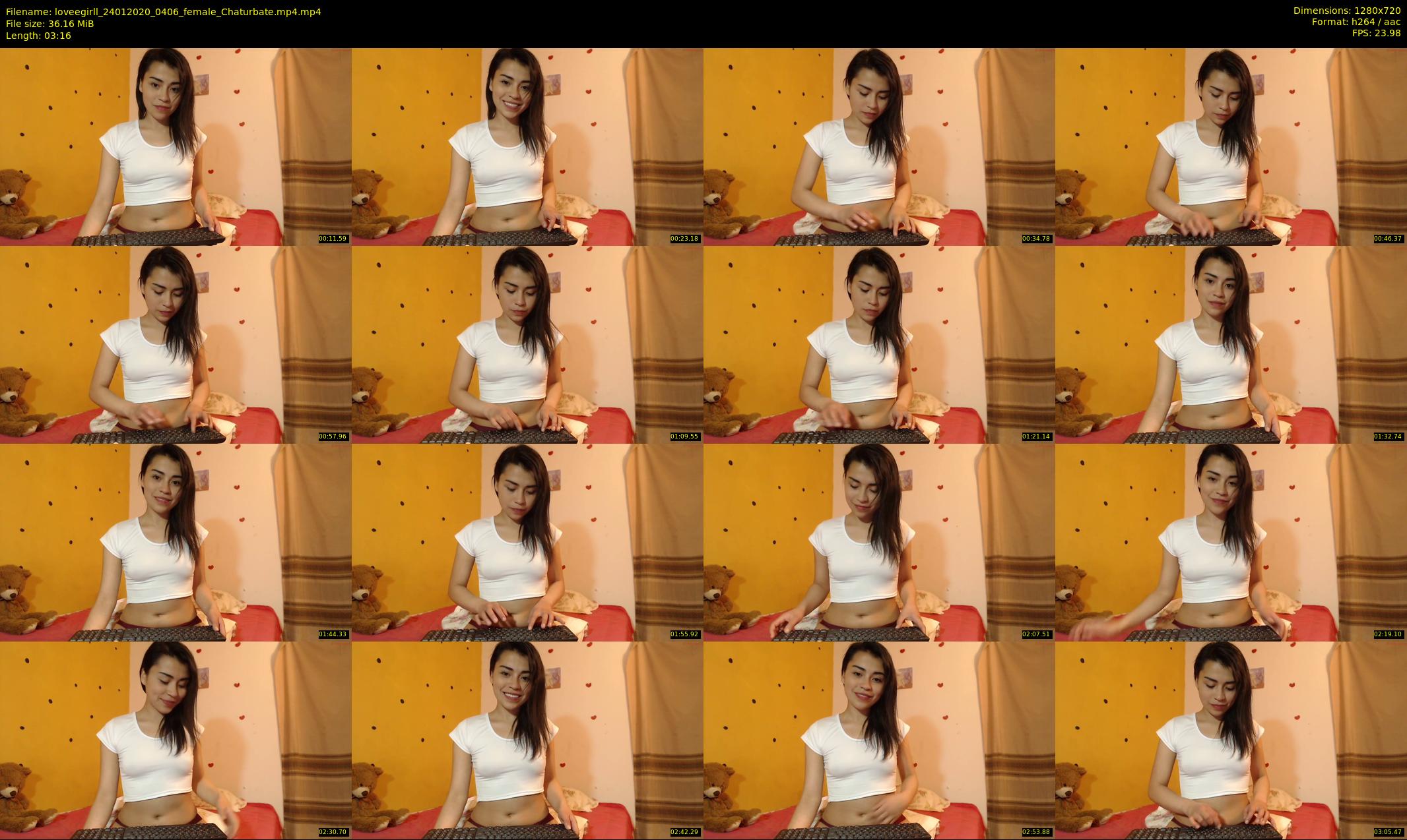 loveegirll — 4 minute Chaturbate female cam show recording, 720p, Jan 24, 2020