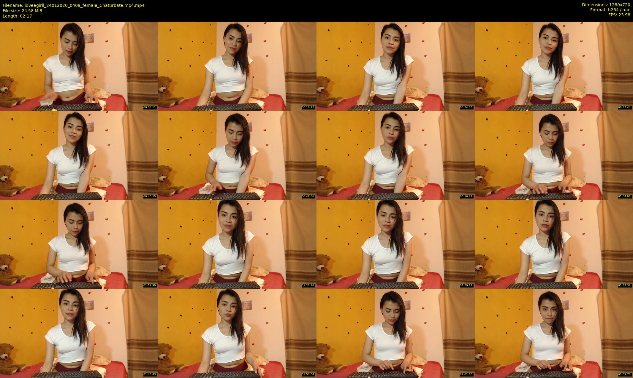 loveegirll — 3 minute Chaturbate female cam show recording, 720p, Jan 24, 2020