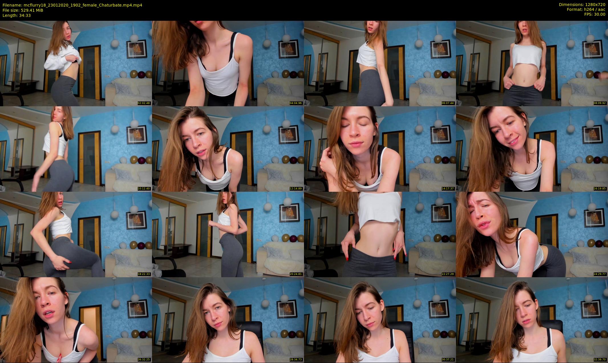 mcflurry18 — 35 minute Chaturbate female cam show recording, 720p, Jan 23, 2020