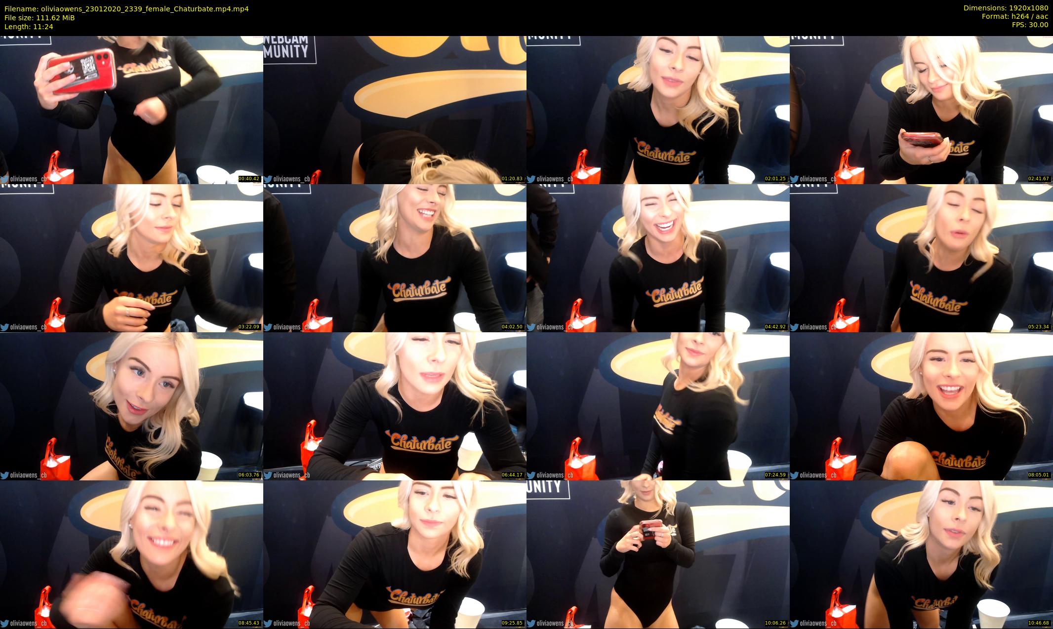 oliviaowens — 12 minute Chaturbate female cam show recording, 1080p, Jan 23, 2020