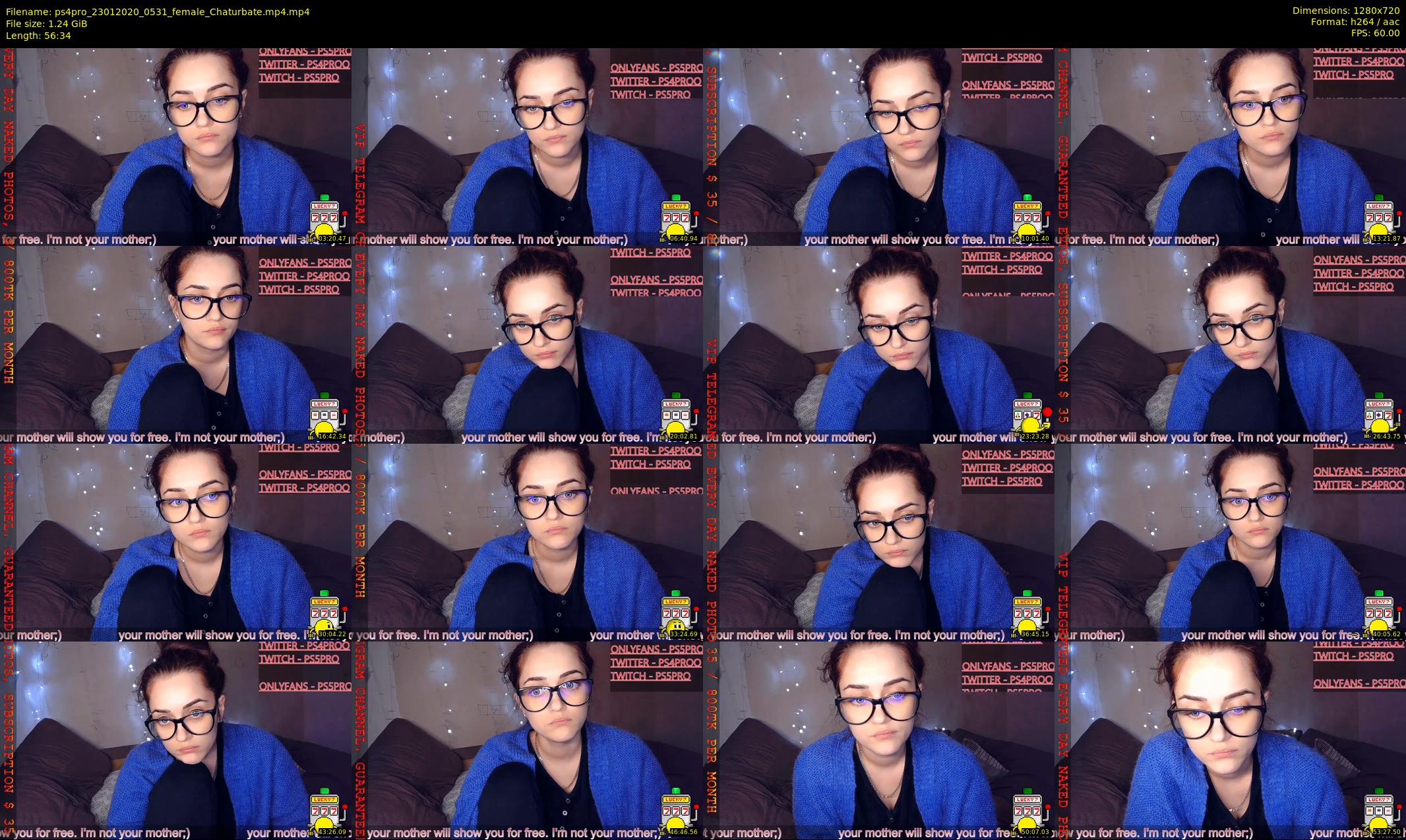 ps4pro — 57 minute Chaturbate female cam show recording, 720p, Jan 23, 2020