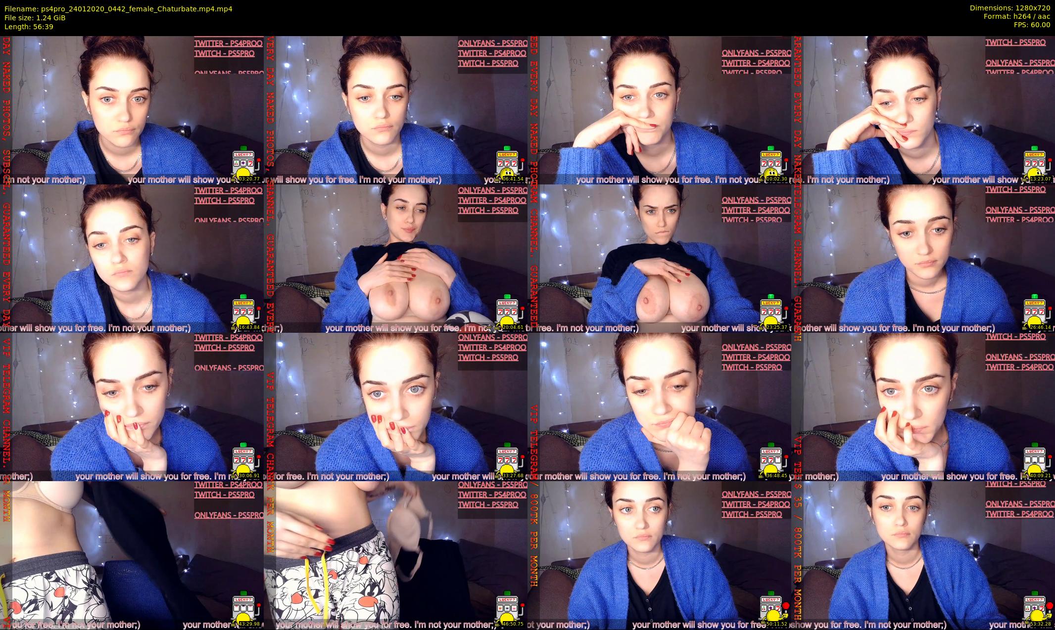 ps4pro — 57 minute Chaturbate female cam show recording, 720p, Jan 24, 2020