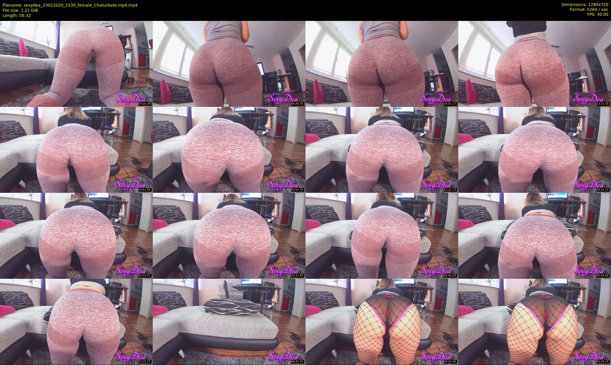 sexydea — 57 minute Chaturbate female cam show recording, 720p, Jan 23, 2020
