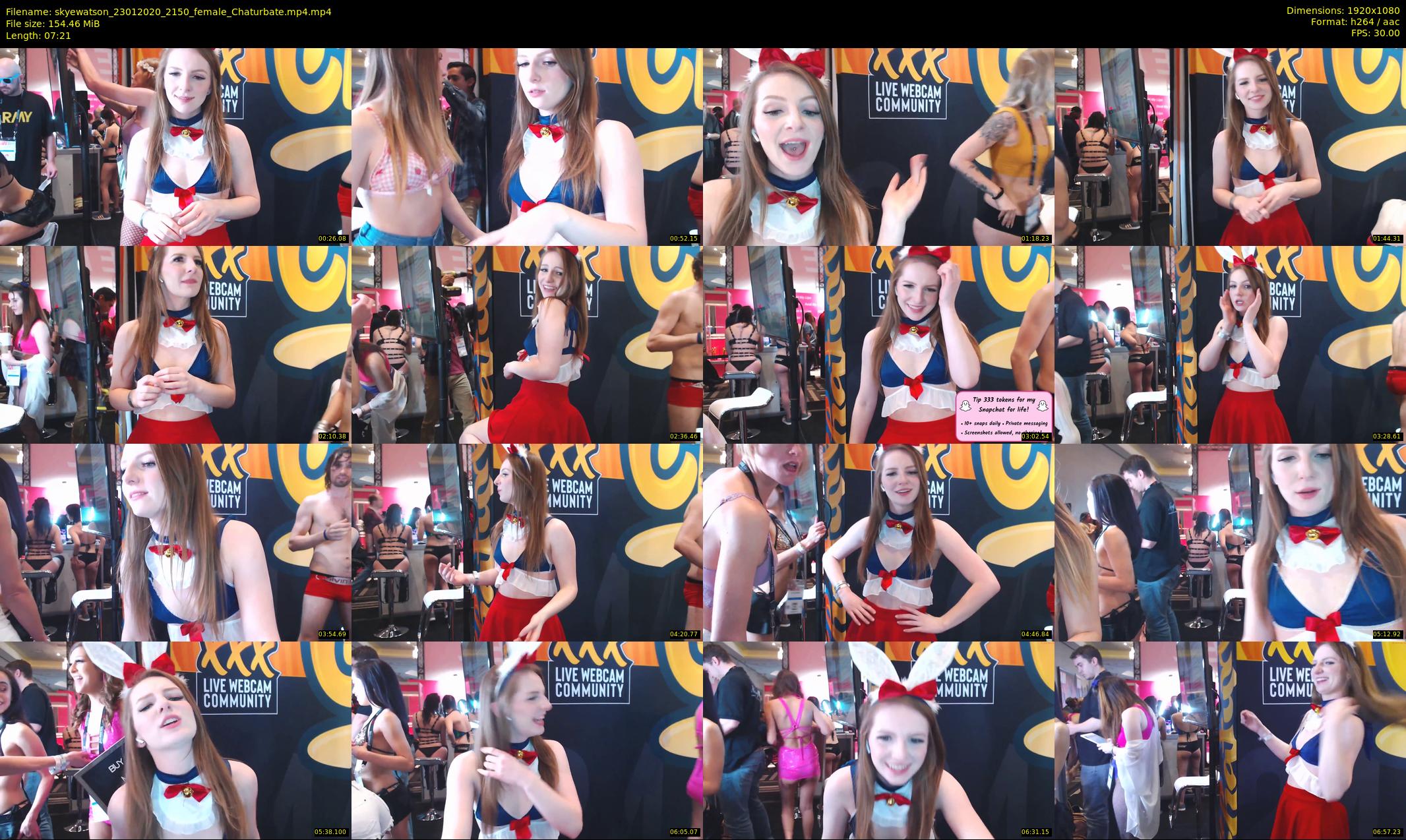 skyewatson — 8 minute Chaturbate female cam show recording, 1080p, Jan 23, 2020