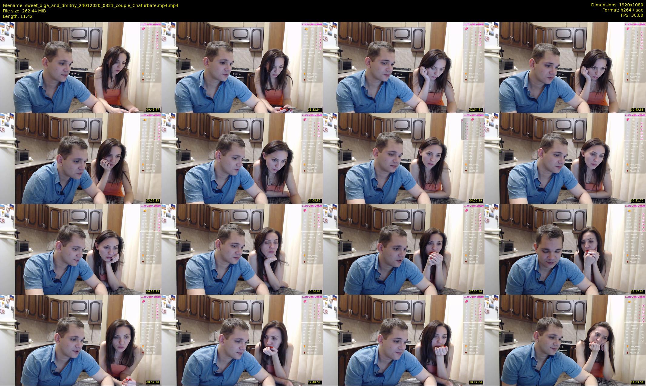 sweet_olga_and_dmitriy — 12 minute Chaturbate couple cam show recording, 1080p, Jan 24, 2020