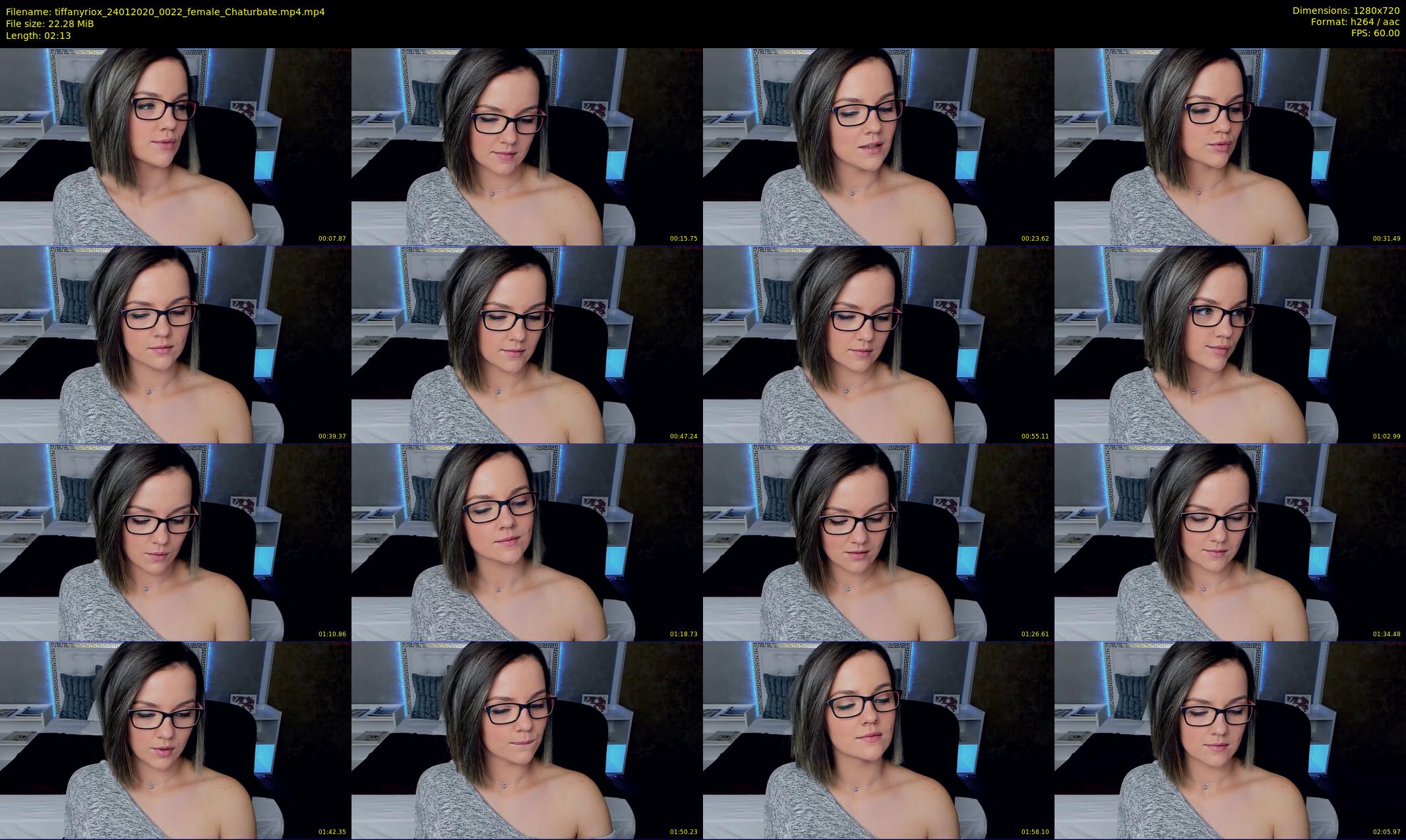tiffanyriox — 3 minute Chaturbate female cam show recording, 720p, Jan 24, 2020