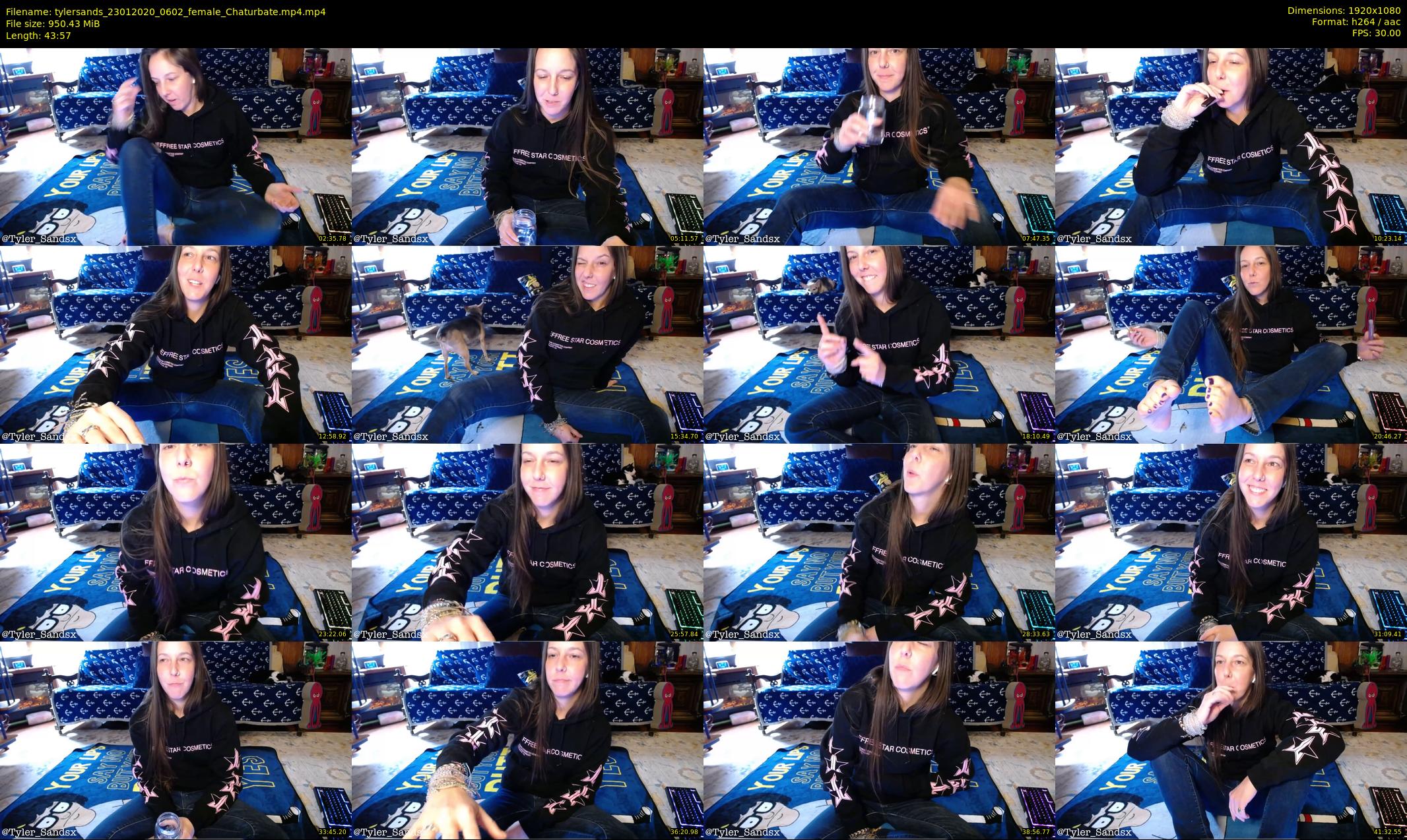tylersands — 44 minute Chaturbate female cam show recording, 1080p, Jan 23, 2020