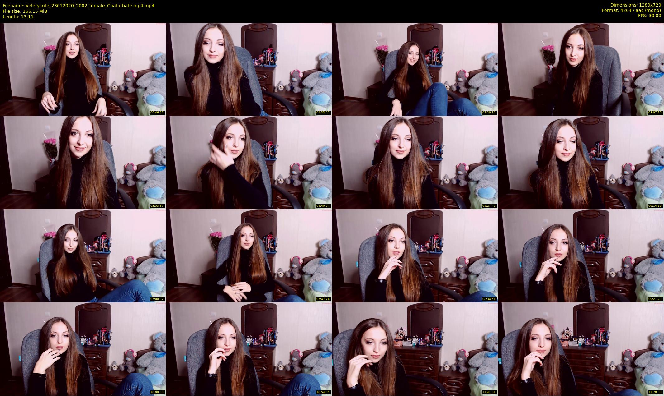 velerycute — 14 minute Chaturbate female cam show recording, 720p, Jan 23, 2020