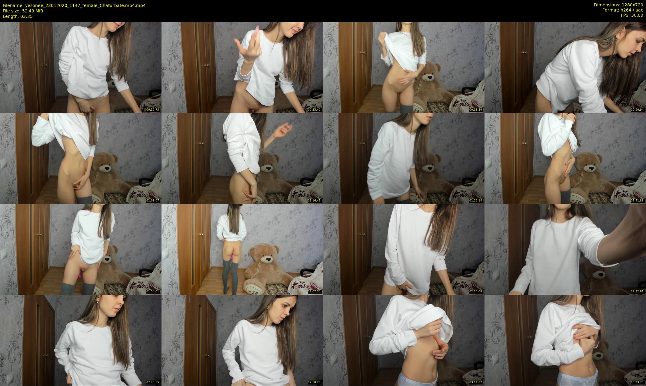 yesonee — 4 minute Chaturbate female cam show recording, 720p, Jan 23, 2020