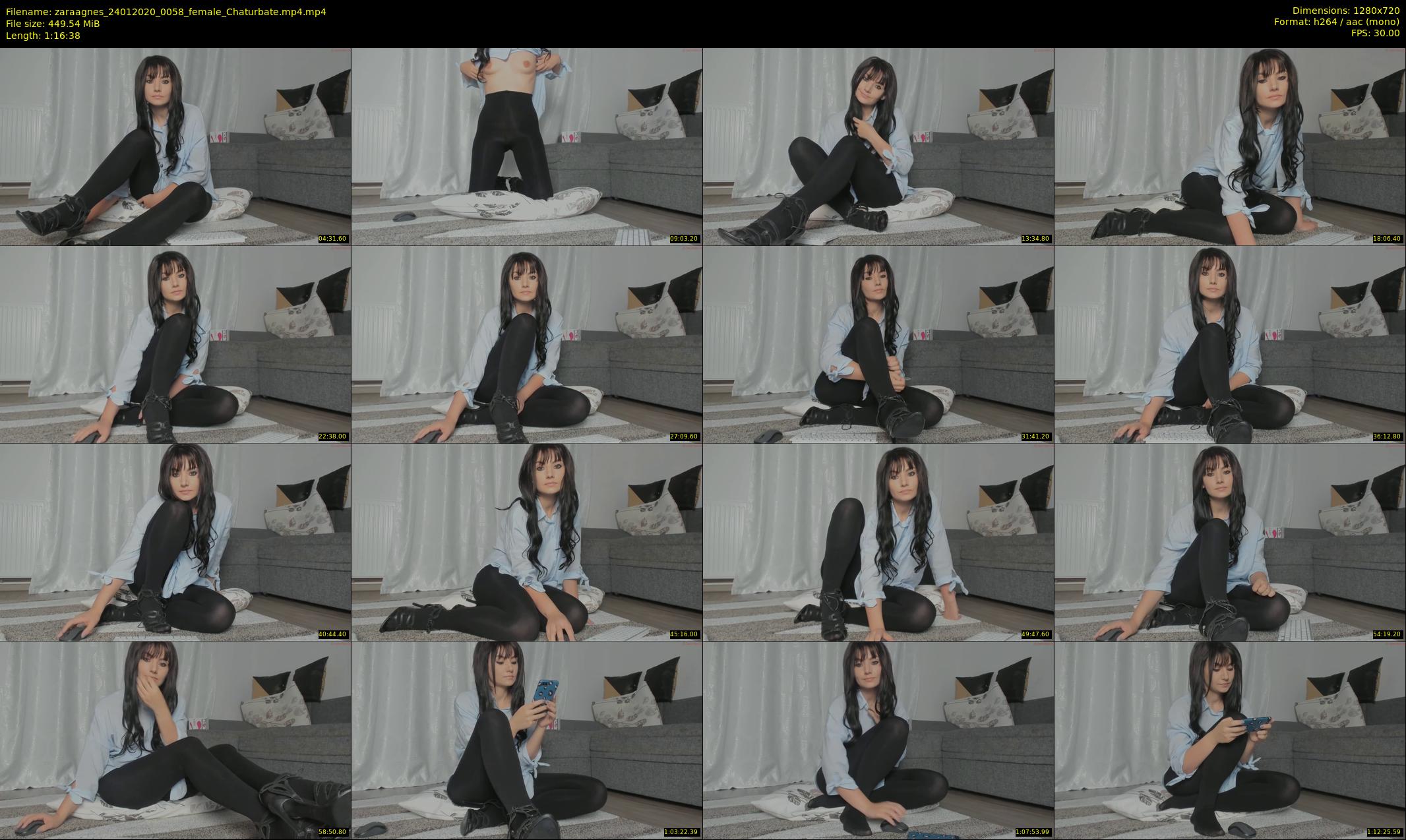 zaraagnes — 77 minute Chaturbate female cam show recording, 720p, Jan 24, 2020