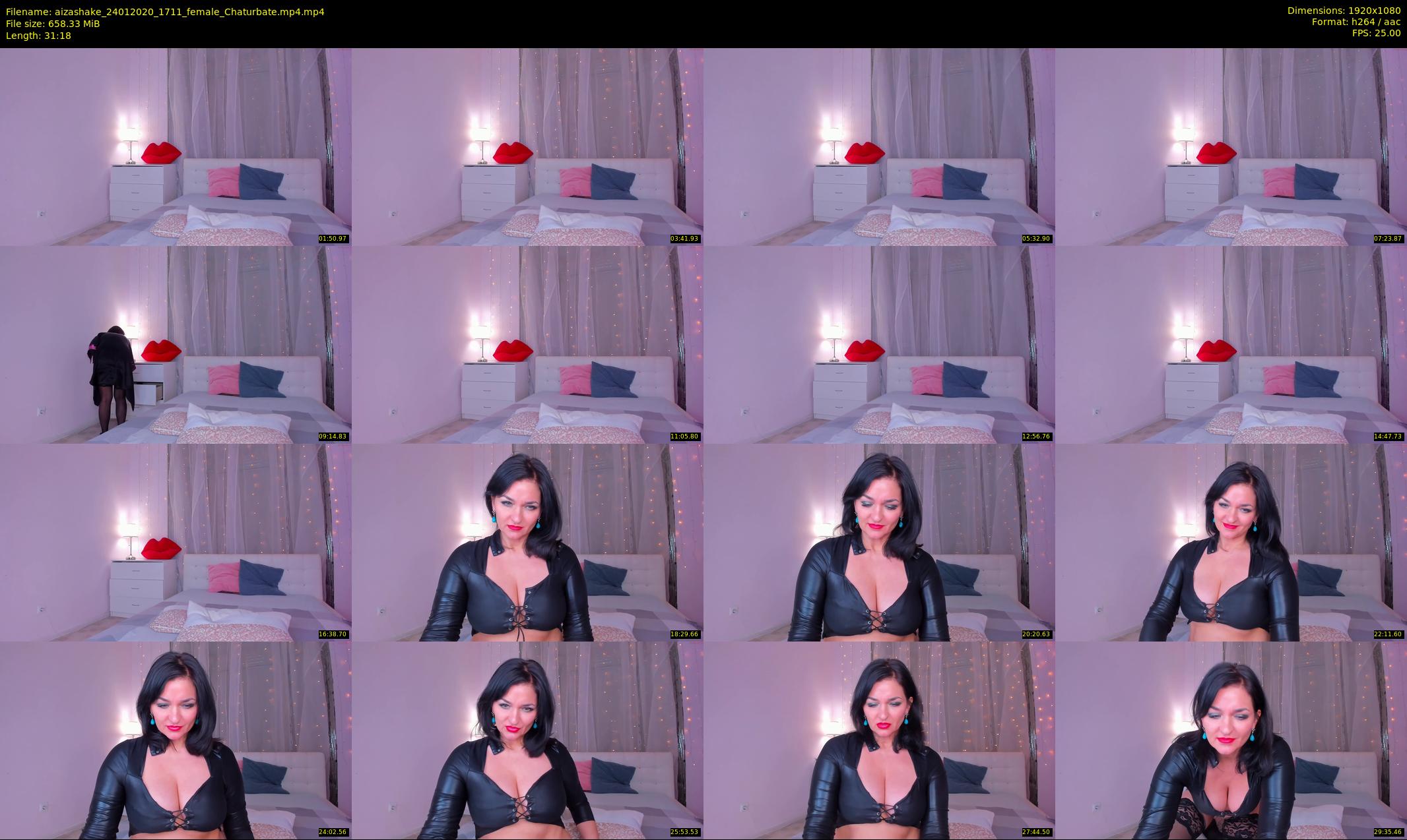 aizashake — 32 minute Chaturbate female cam show recording, 1080p, Jan 24, 2020