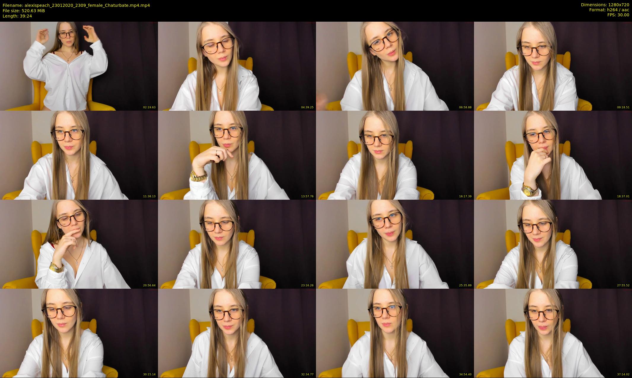 alexispeach — 40 minute Chaturbate female cam show recording, 720p, Jan 23, 2020