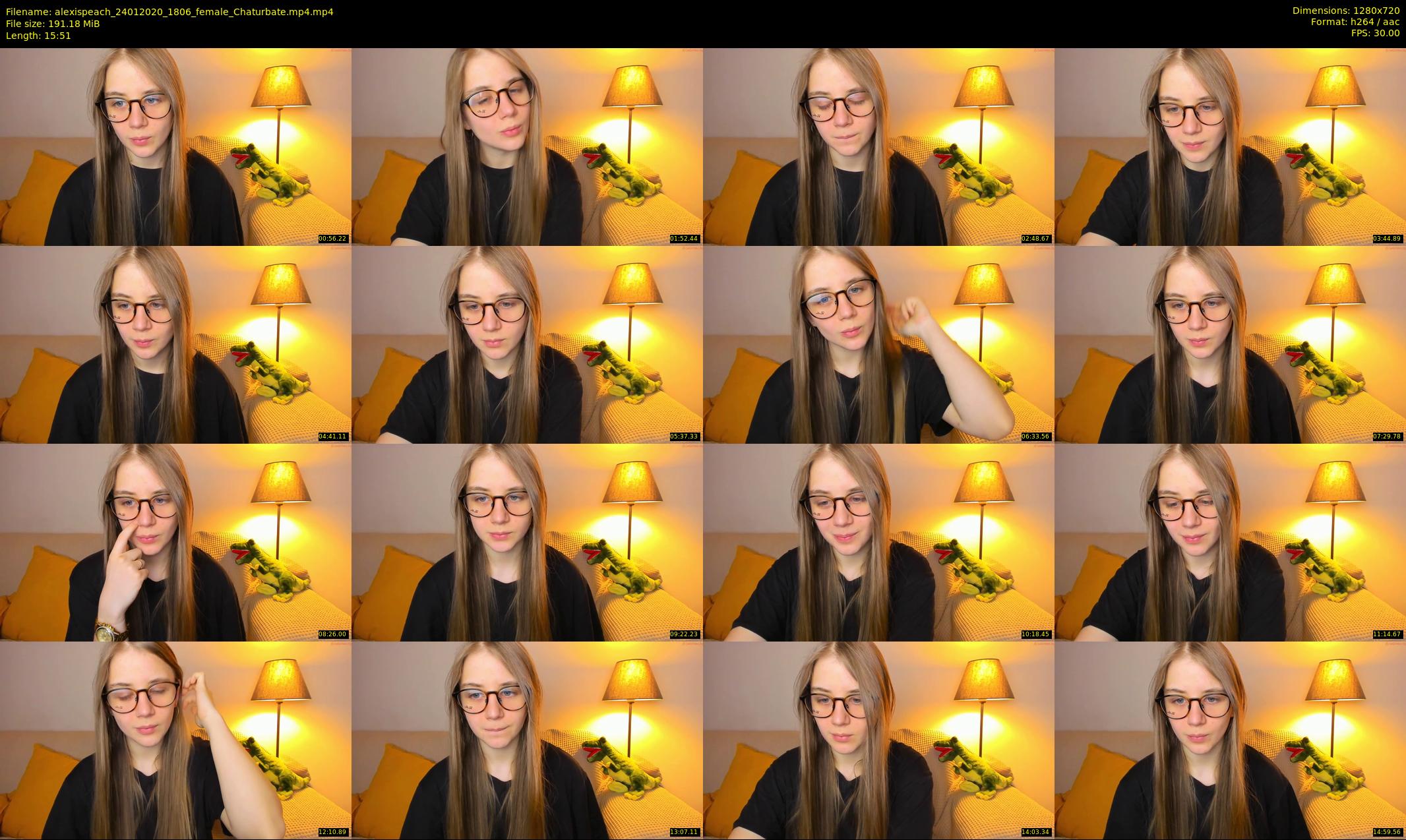 alexispeach — 16 minute Chaturbate female cam show recording, 720p, Jan 24, 2020
