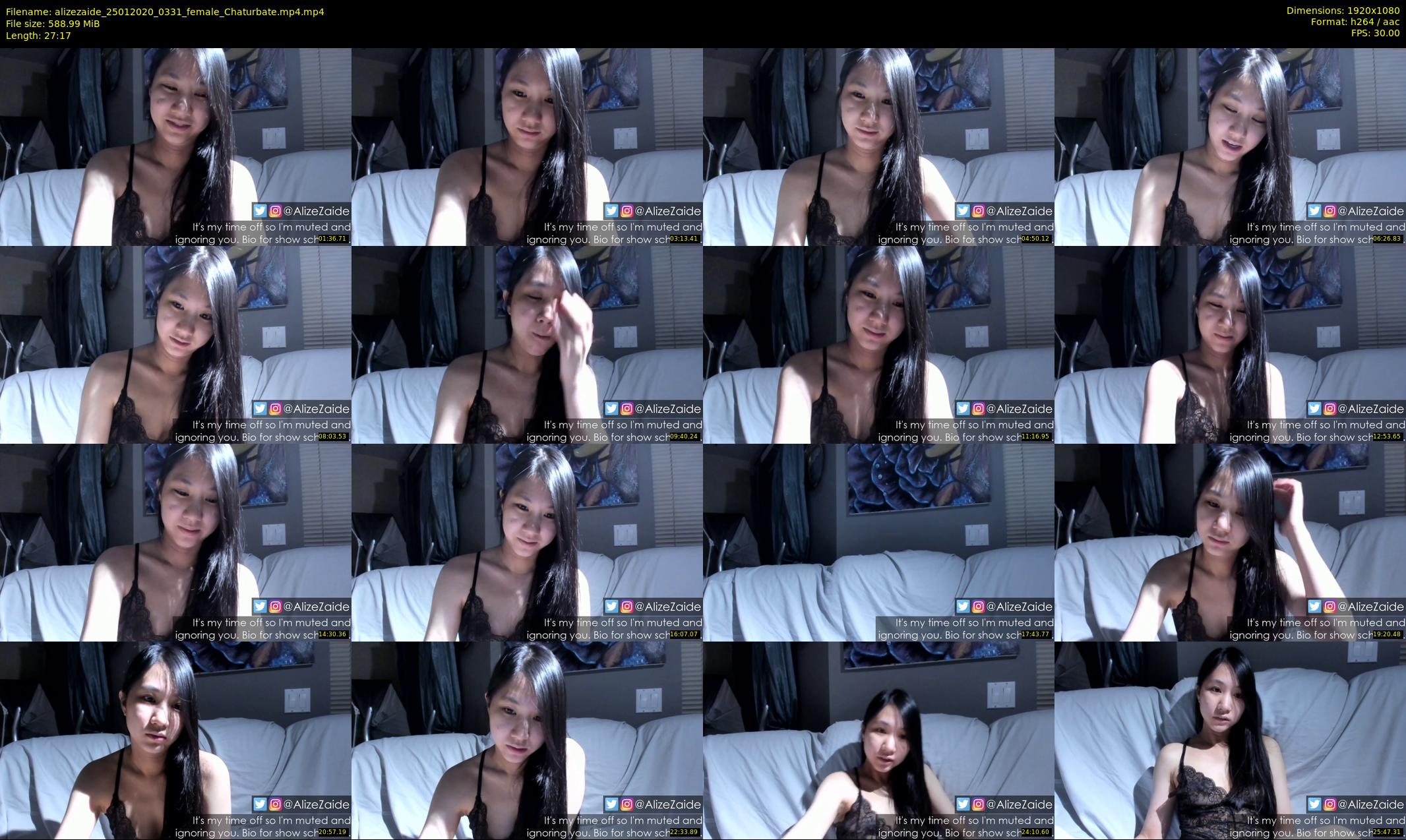 alizezaide — 28 minute Chaturbate female cam show recording, 1080p, Jan 25, 2020