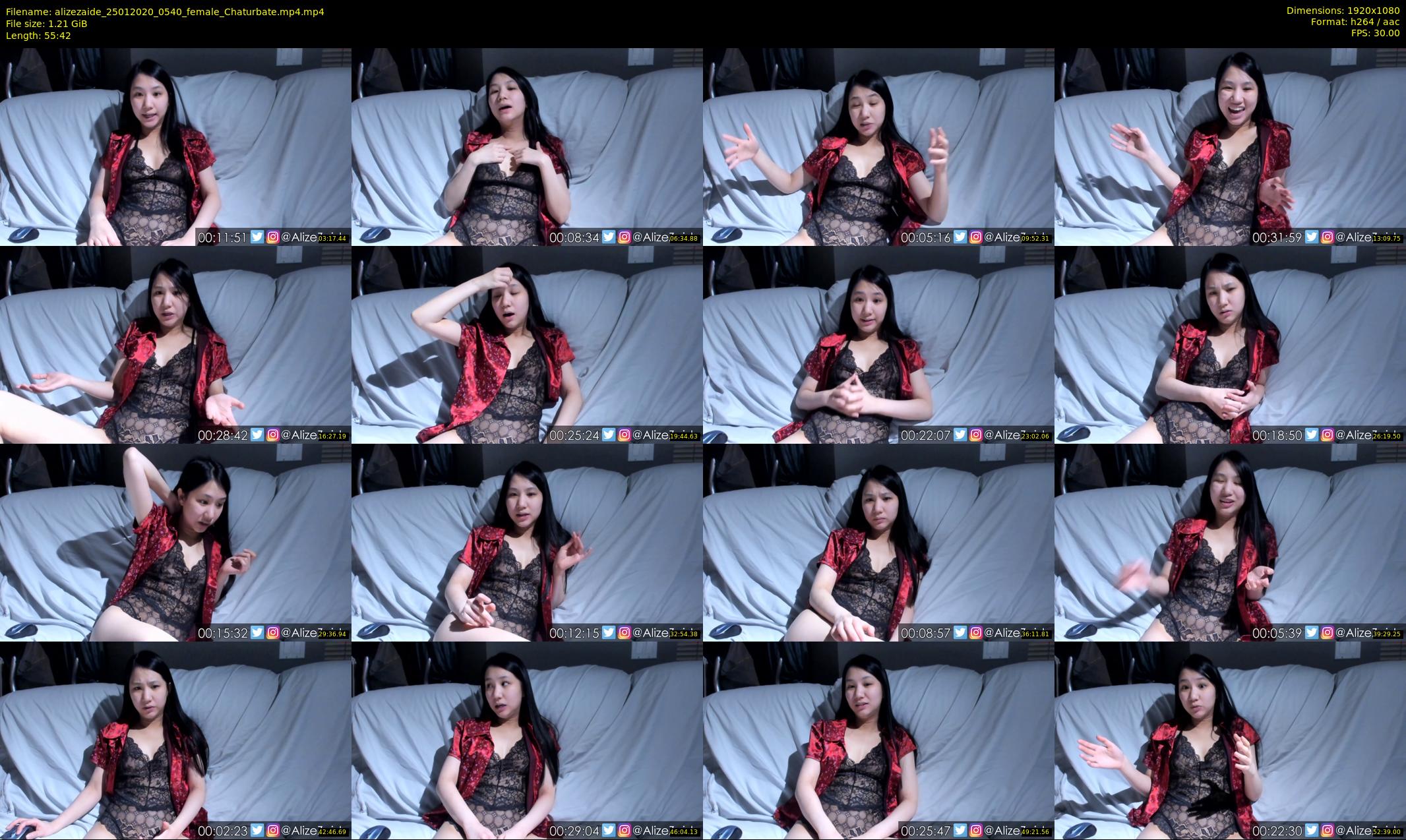 alizezaide — 56 minute Chaturbate female cam show recording, 1080p, Jan 25, 2020