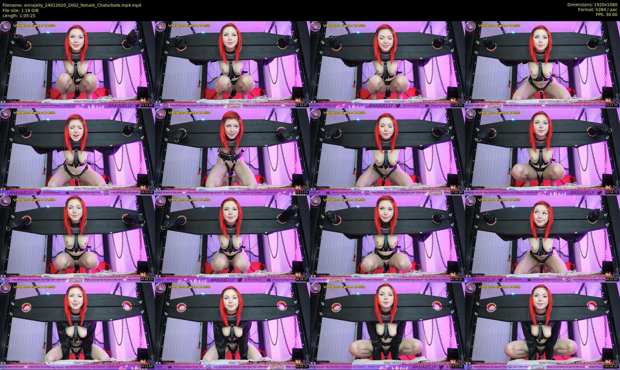 annajelly — 66 minute Chaturbate couple cam show recording, 1080p, Jan 24, 2020