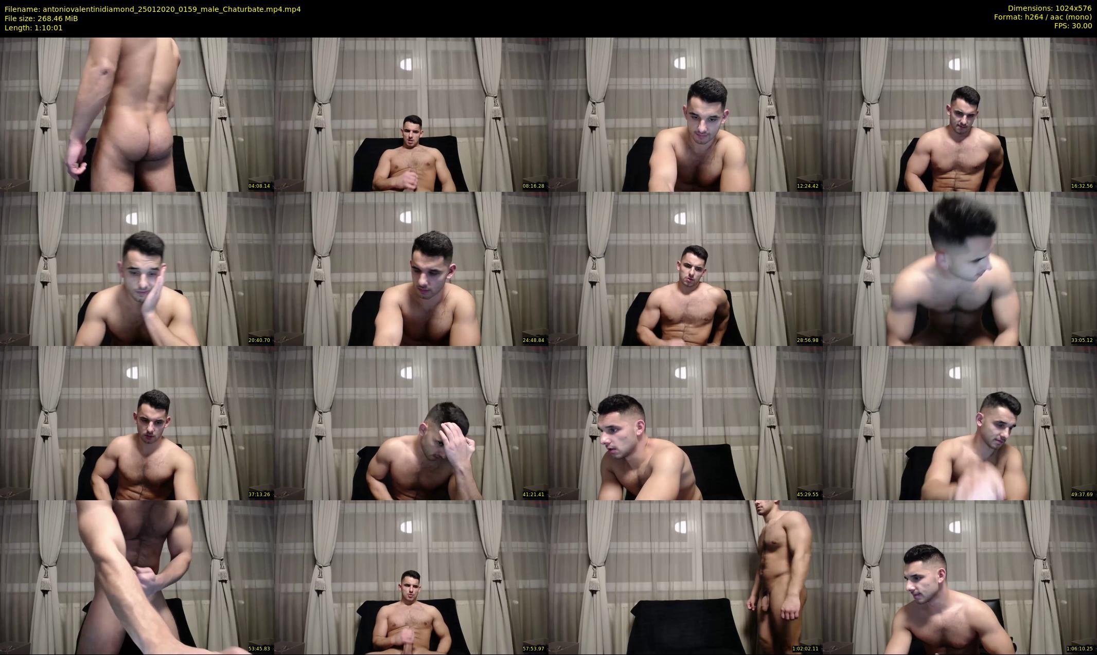 antoniovalentinidiamond — 71 minute Chaturbate male cam show recording, 480p, Jan 25, 2020
