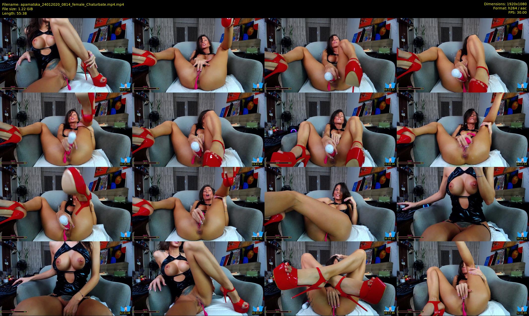 apamatska — 56 minute Chaturbate female cam show recording, 1080p, Jan 24, 2020