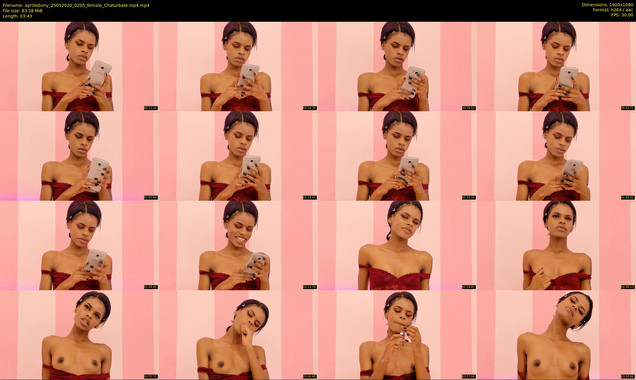 aprillebony — 4 minute Chaturbate female cam show recording, 1080p, Jan 25, 2020