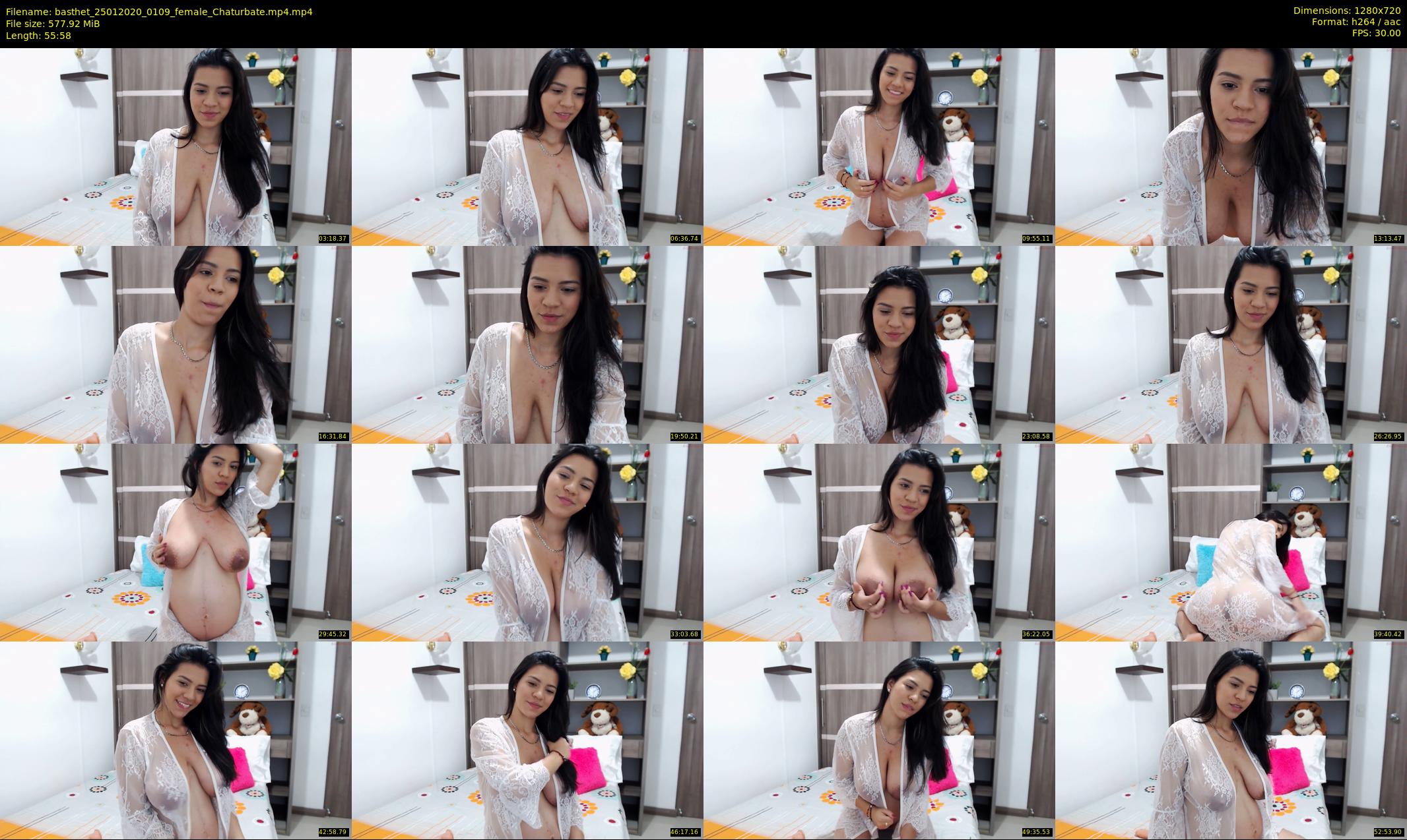 basthet — 56 minute Chaturbate female cam show recording, 720p, Jan 25, 2020