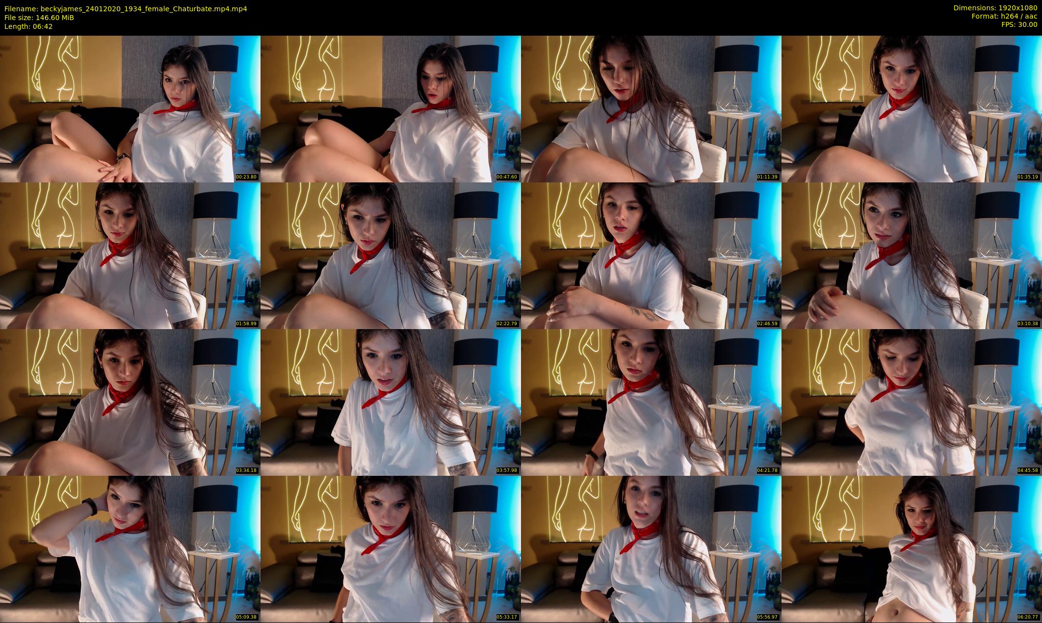 beckyjames — 7 minute Chaturbate female cam show recording, 1080p, Jan 24, 2020