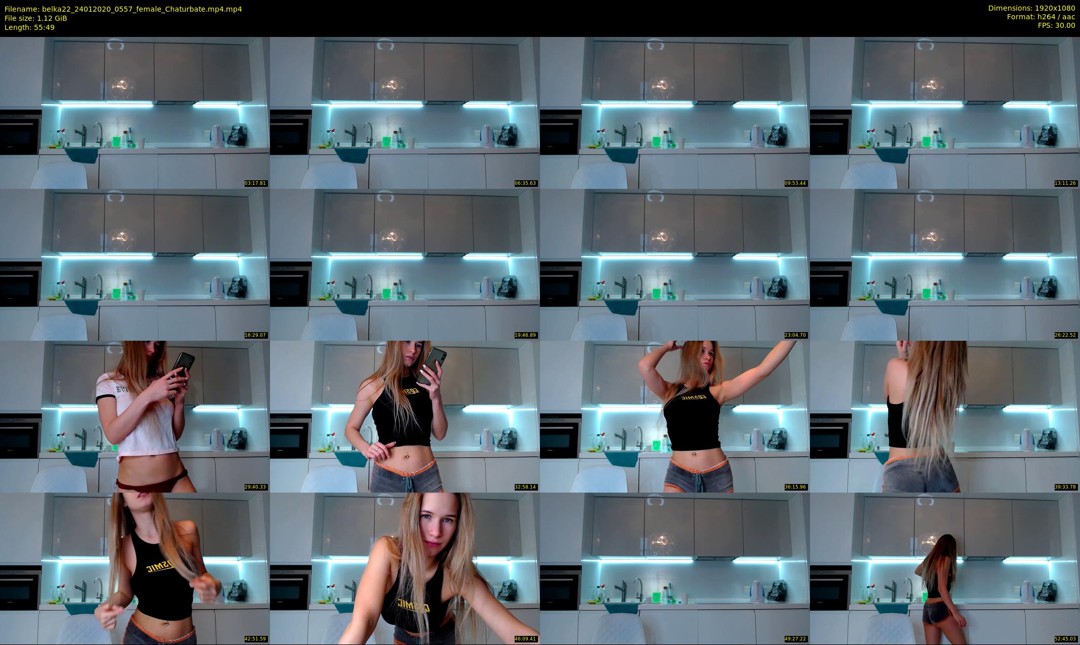 belka22 — 56 minute Chaturbate female cam show recording, 1080p, Jan 24, 2020