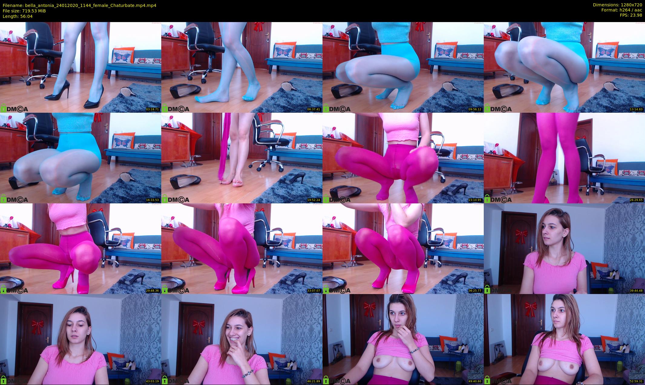 bella_antonia — 57 minute Chaturbate female cam show recording, 720p, Jan 24, 2020