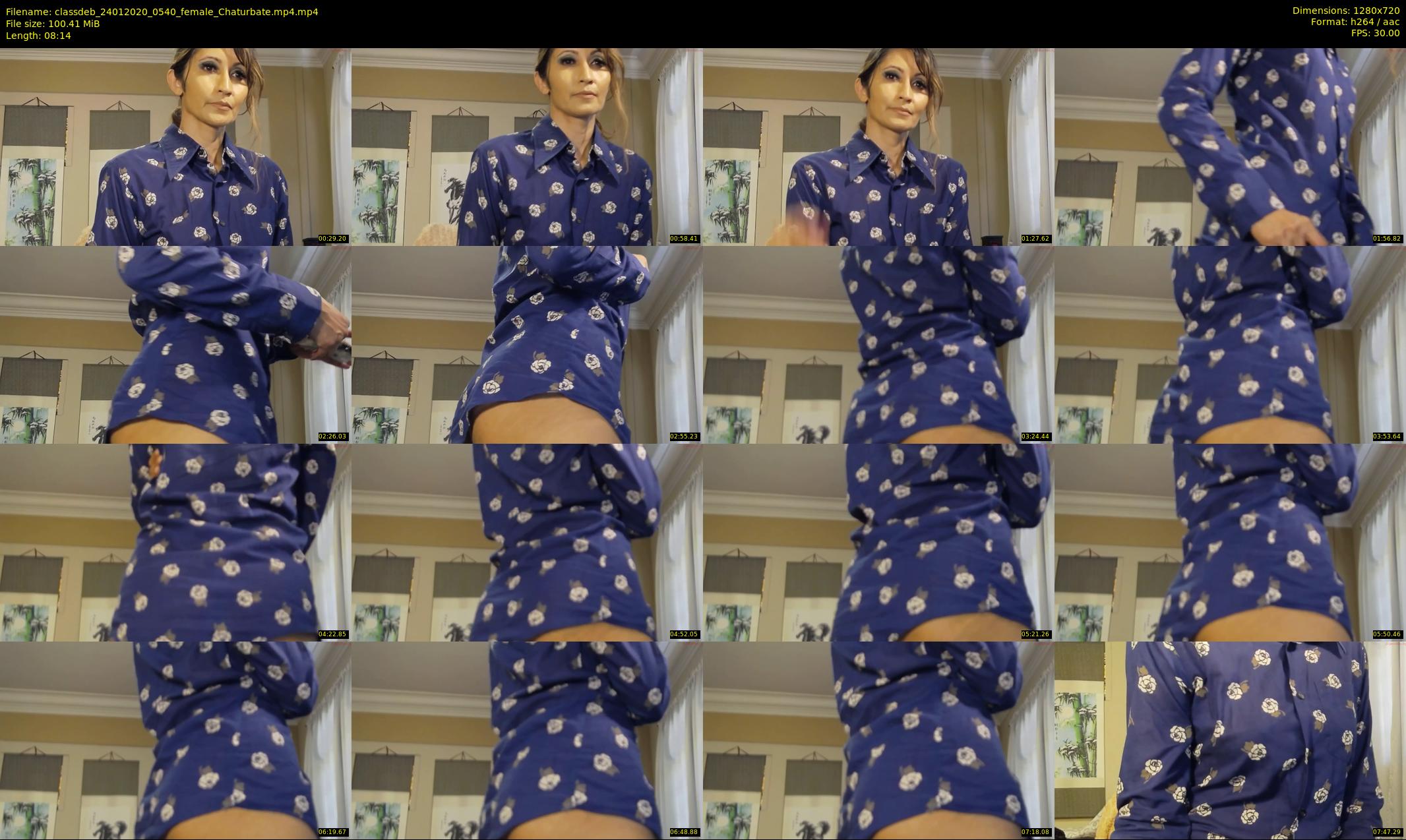 classdeb — 9 minute Chaturbate female cam show recording, 720p, Jan 24, 2020