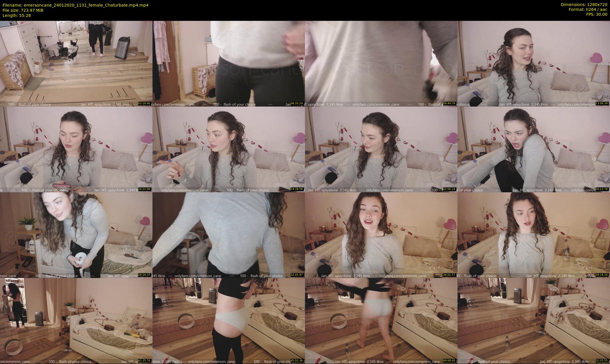 emersoncane — 56 minute Chaturbate female cam show recording, 720p, Jan 24, 2020