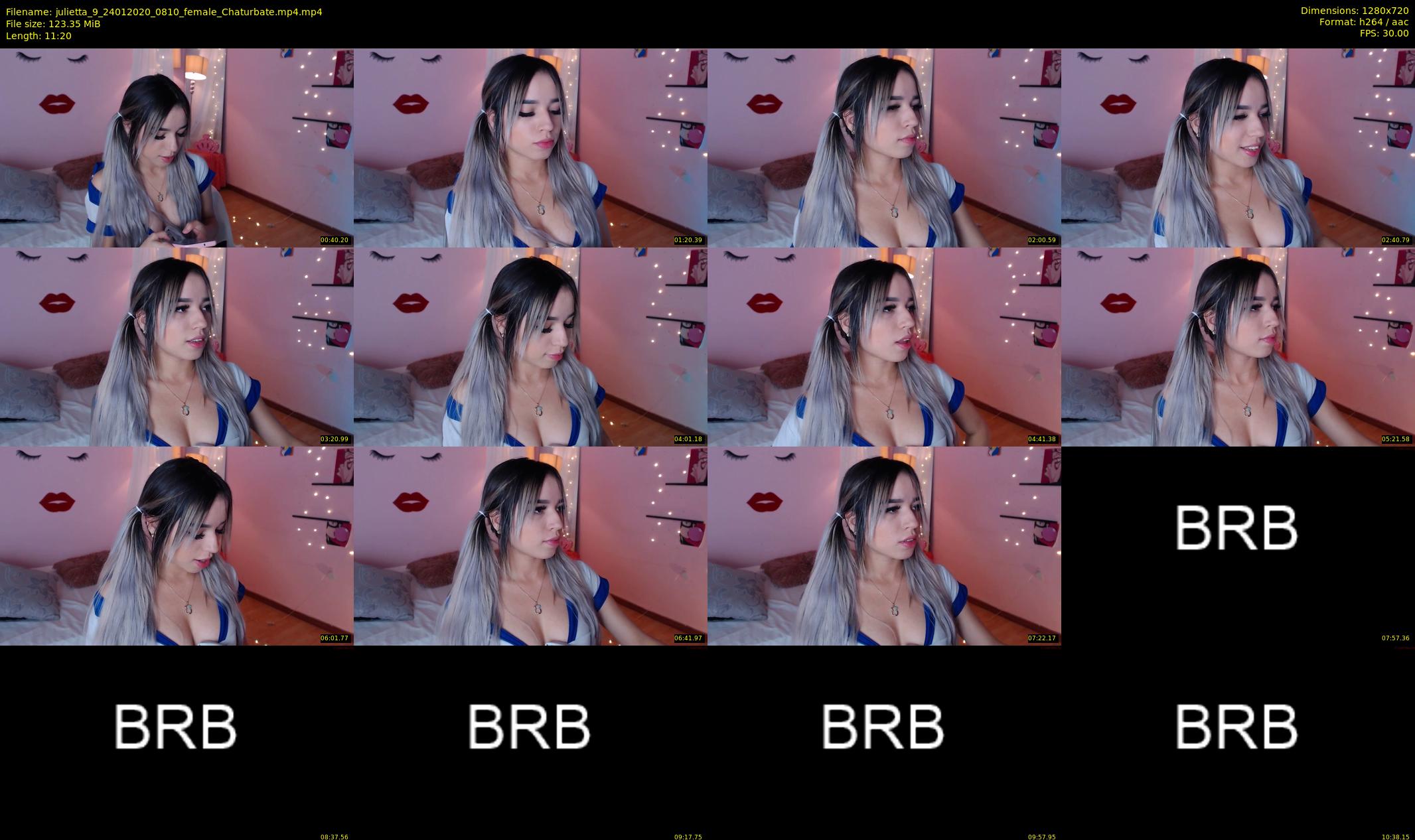 julietta_9 — 12 minute Chaturbate female cam show recording, 720p, Jan 24, 2020