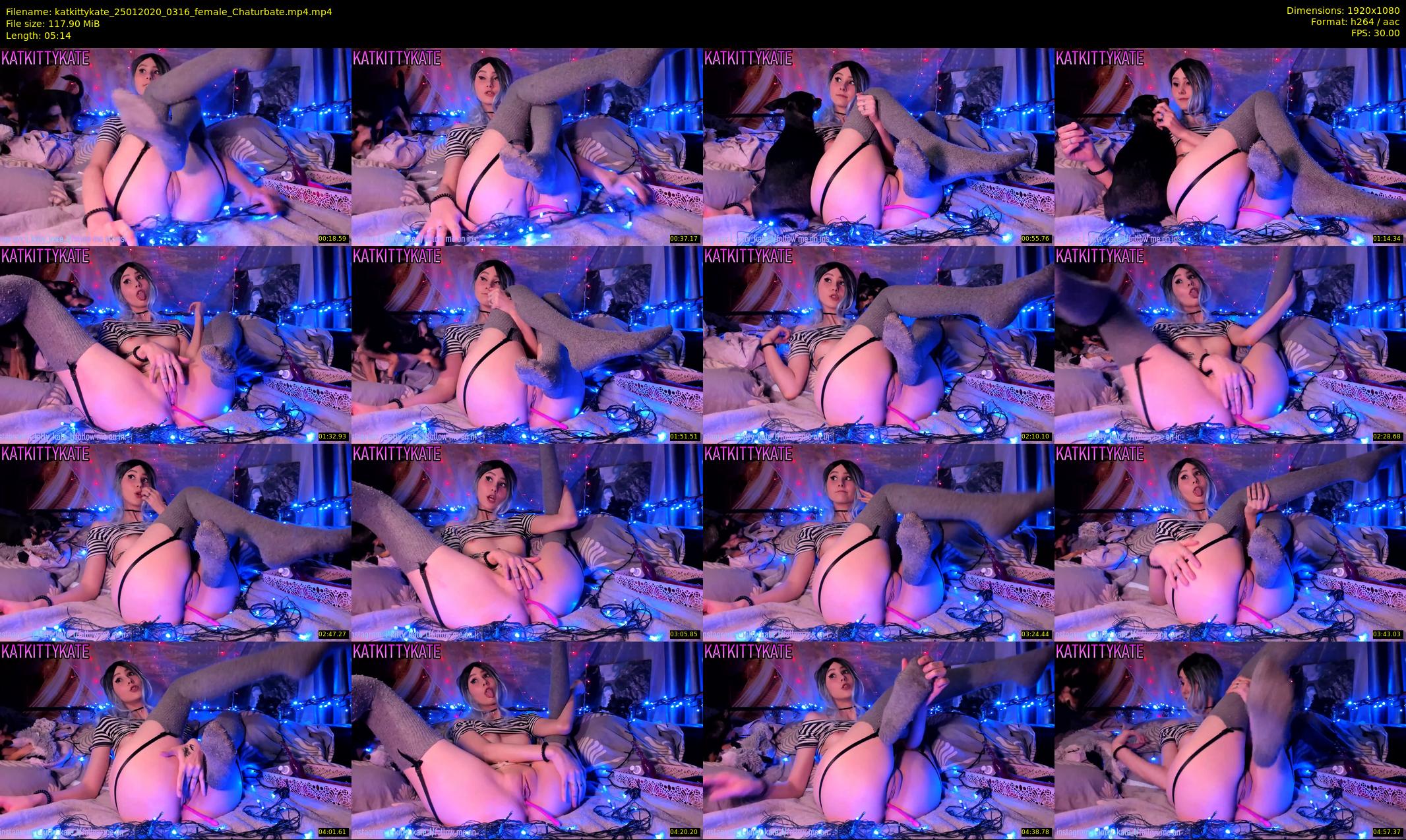 katkittykate — 6 minute Chaturbate female cam show recording, 1080p, Jan 25, 2020