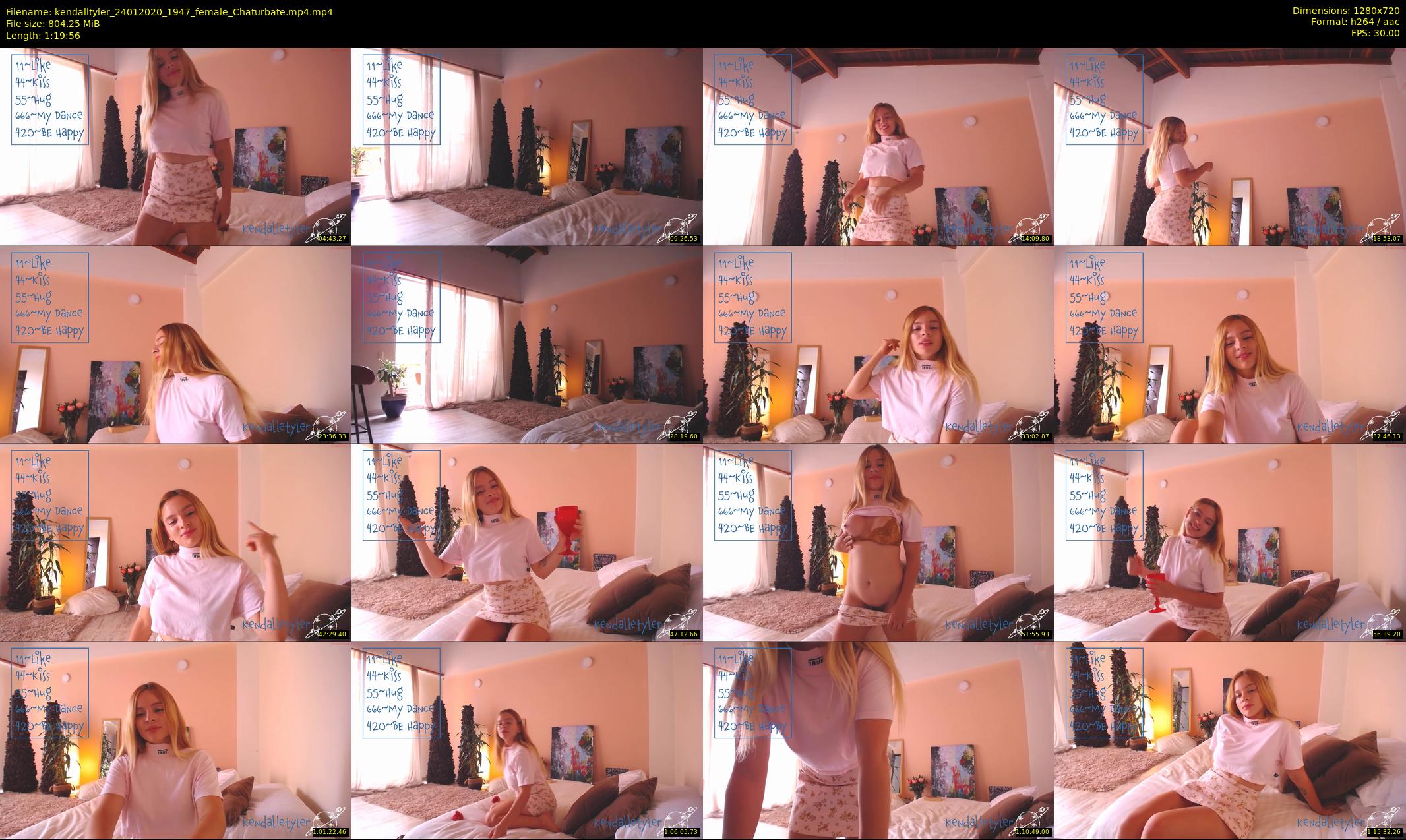 kendalltyler — 80 minute Chaturbate female cam show recording, 720p, Jan 24, 2020