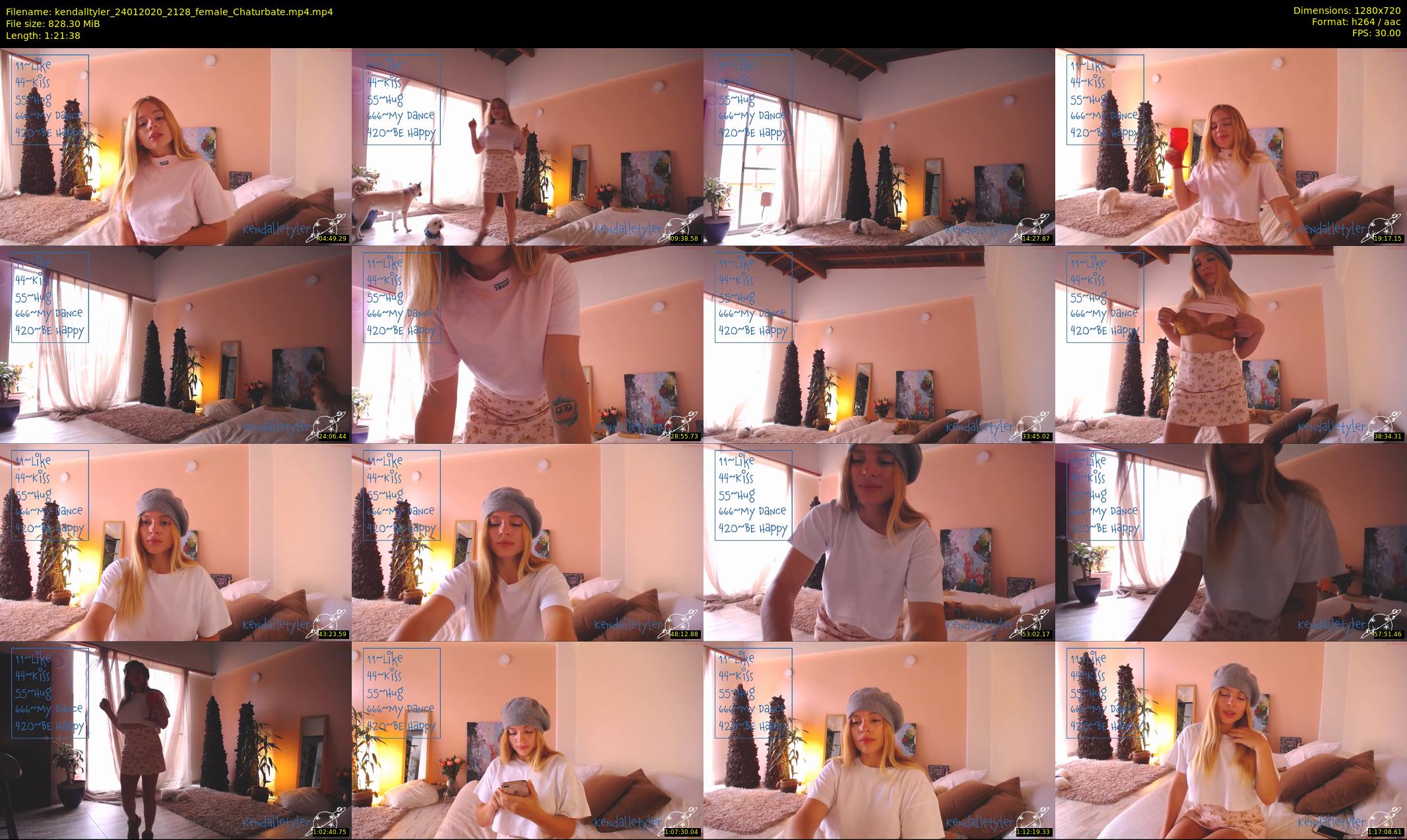 kendalltyler — 82 minute Chaturbate female cam show recording, 720p, Jan 24, 2020