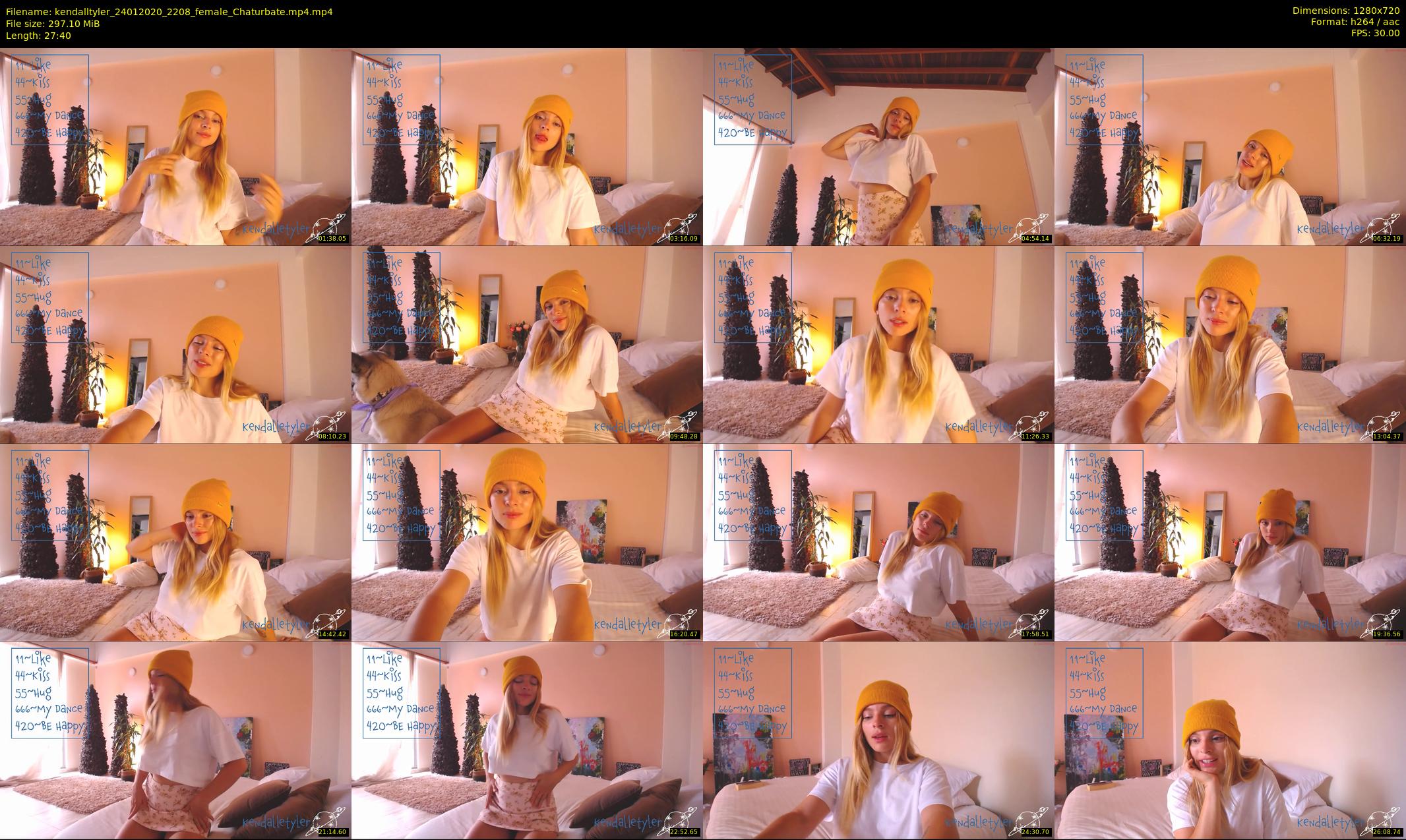kendalltyler — 28 minute Chaturbate female cam show recording, 720p, Jan 24, 2020