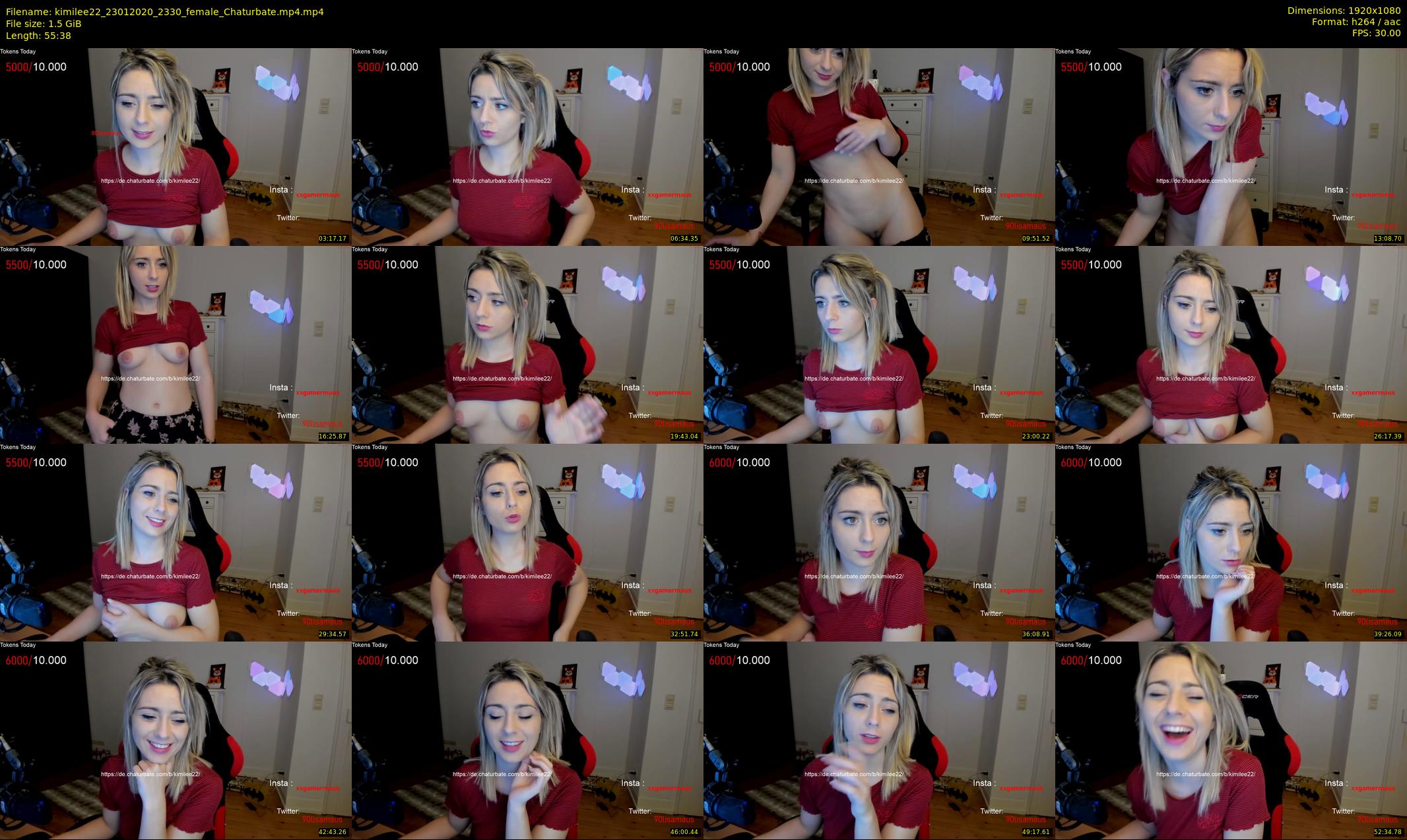 kimilee22 — 56 minute Chaturbate female cam show recording, 1080p, Jan 23, 2020
