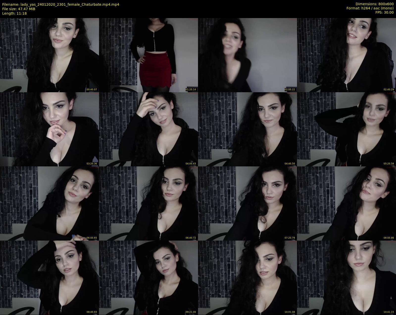 lady_yas — 12 minute Chaturbate female cam show recording, 480p, Jan 24, 2020