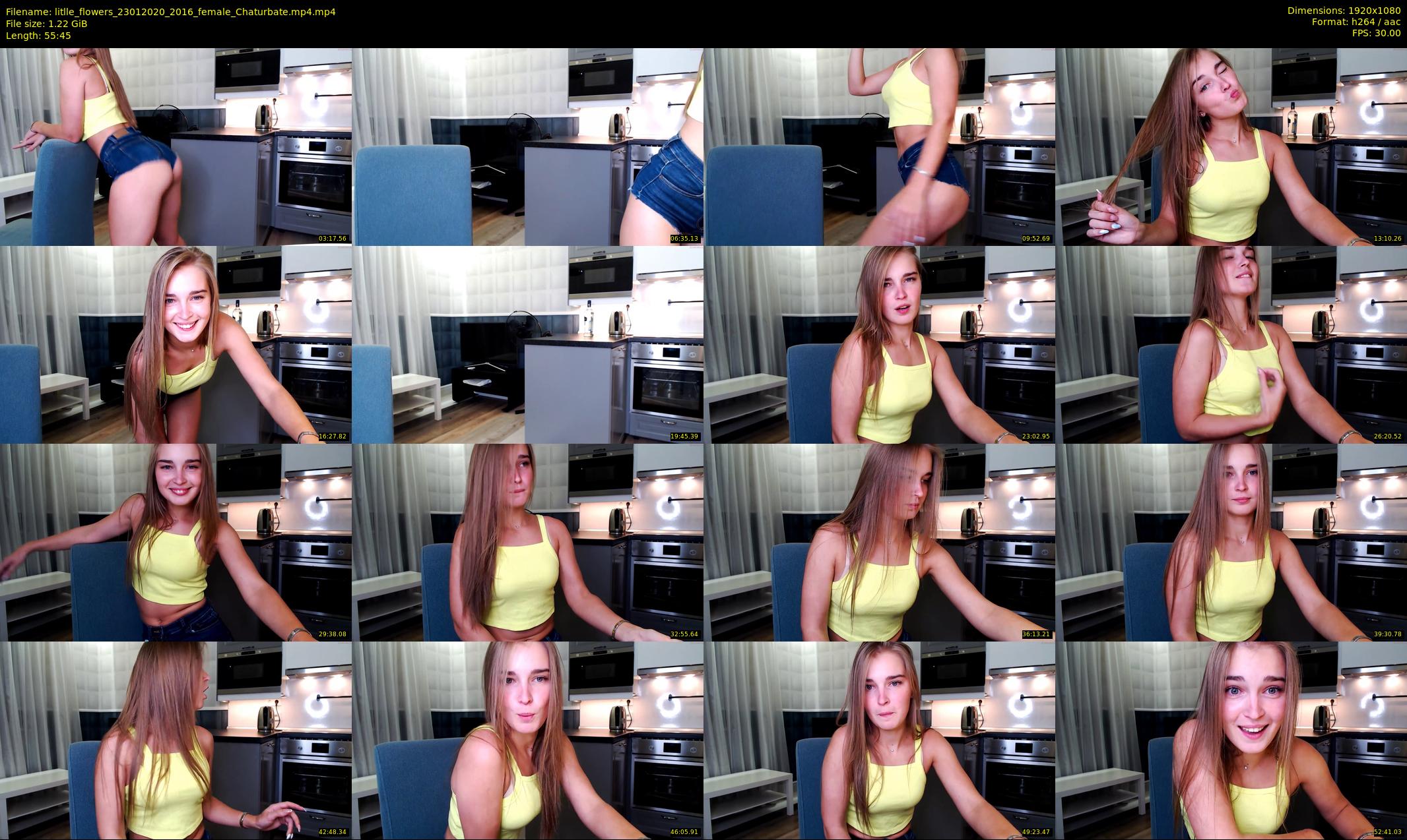 litlle_flowers — 56 minute Chaturbate female cam show recording, 1080p, Jan 23, 2020
