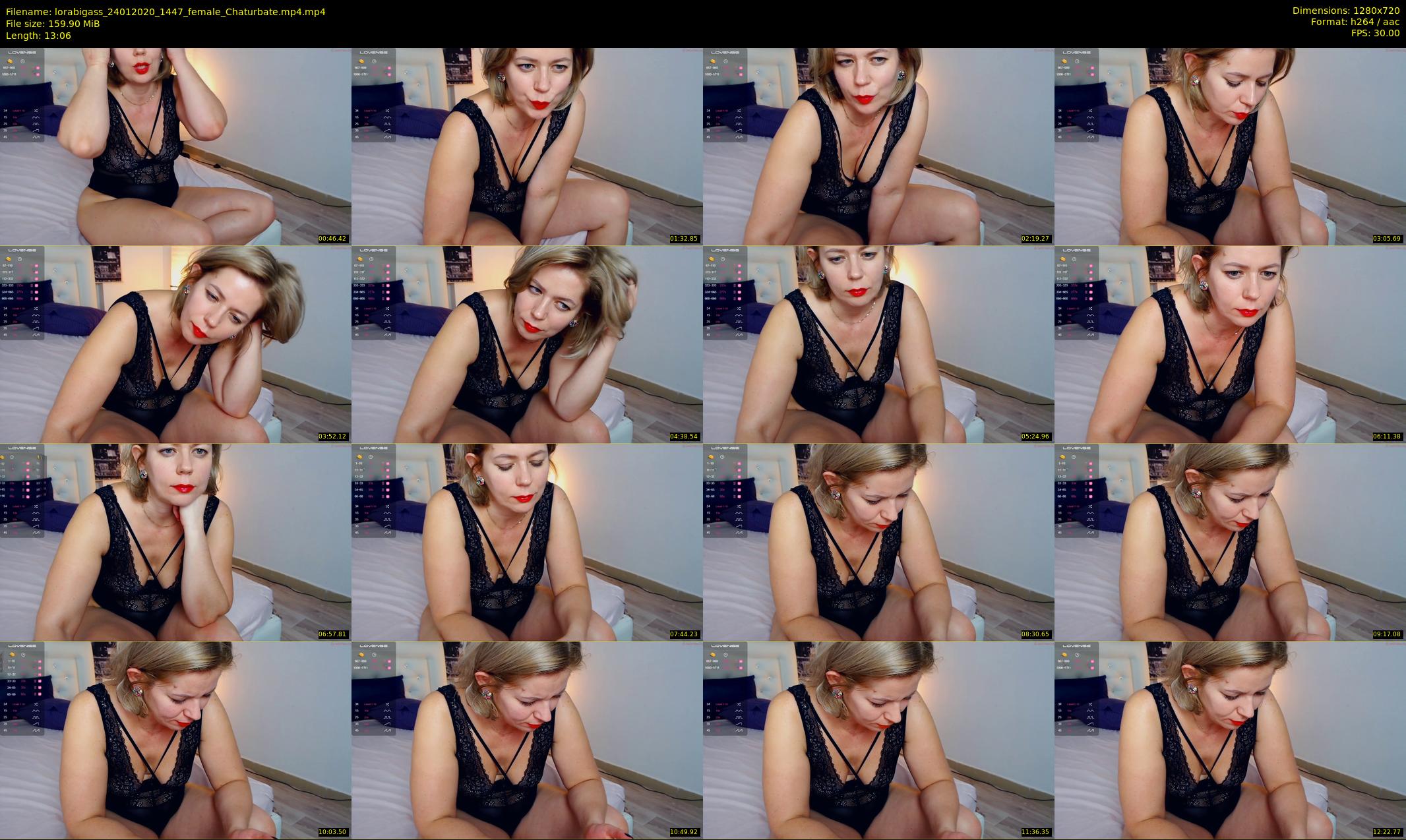lorabigass — 14 minute Chaturbate female cam show recording, 720p, Jan 24, 2020