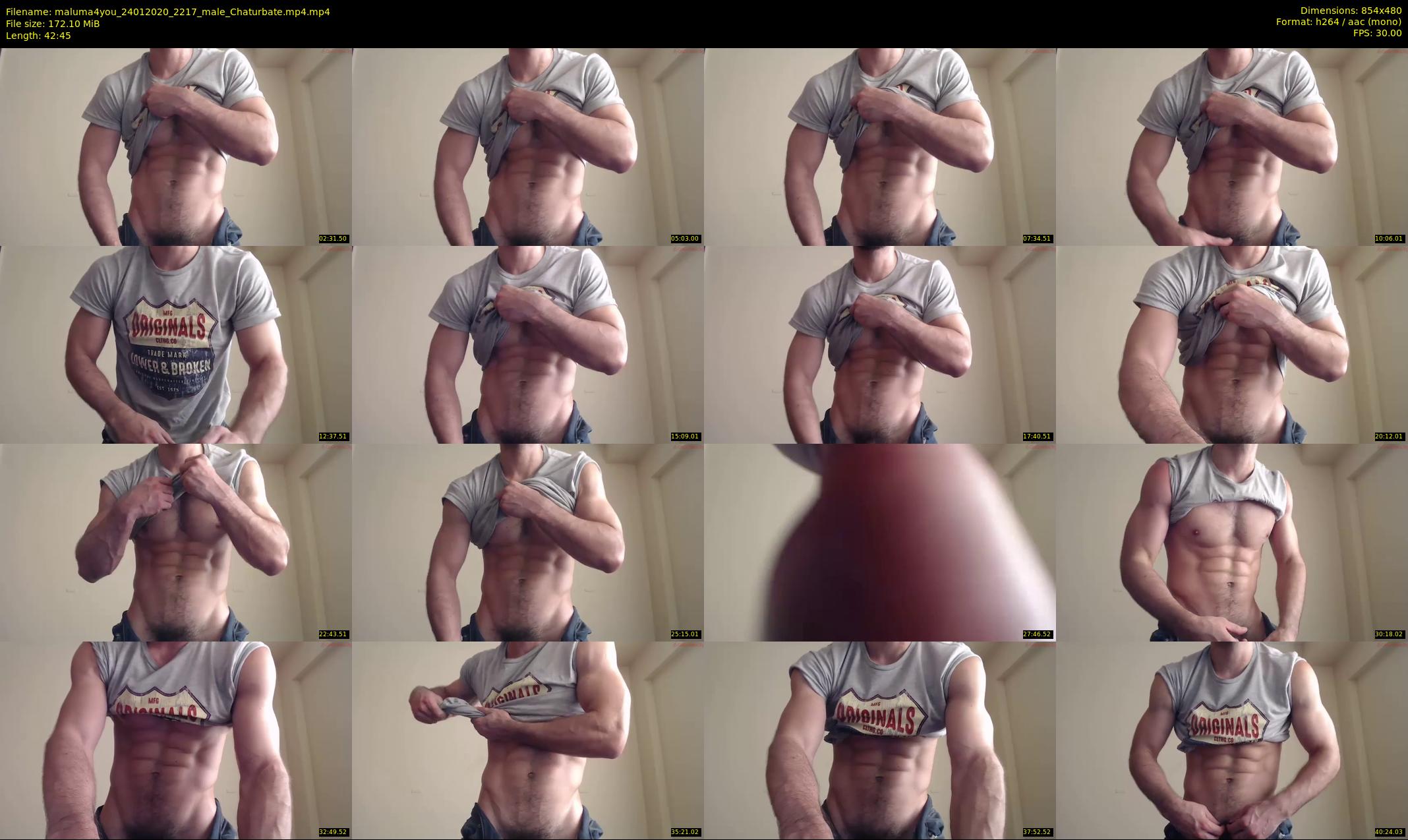 maluma4you — 43 minute Chaturbate male cam show recording, 480p, Jan 24, 2020