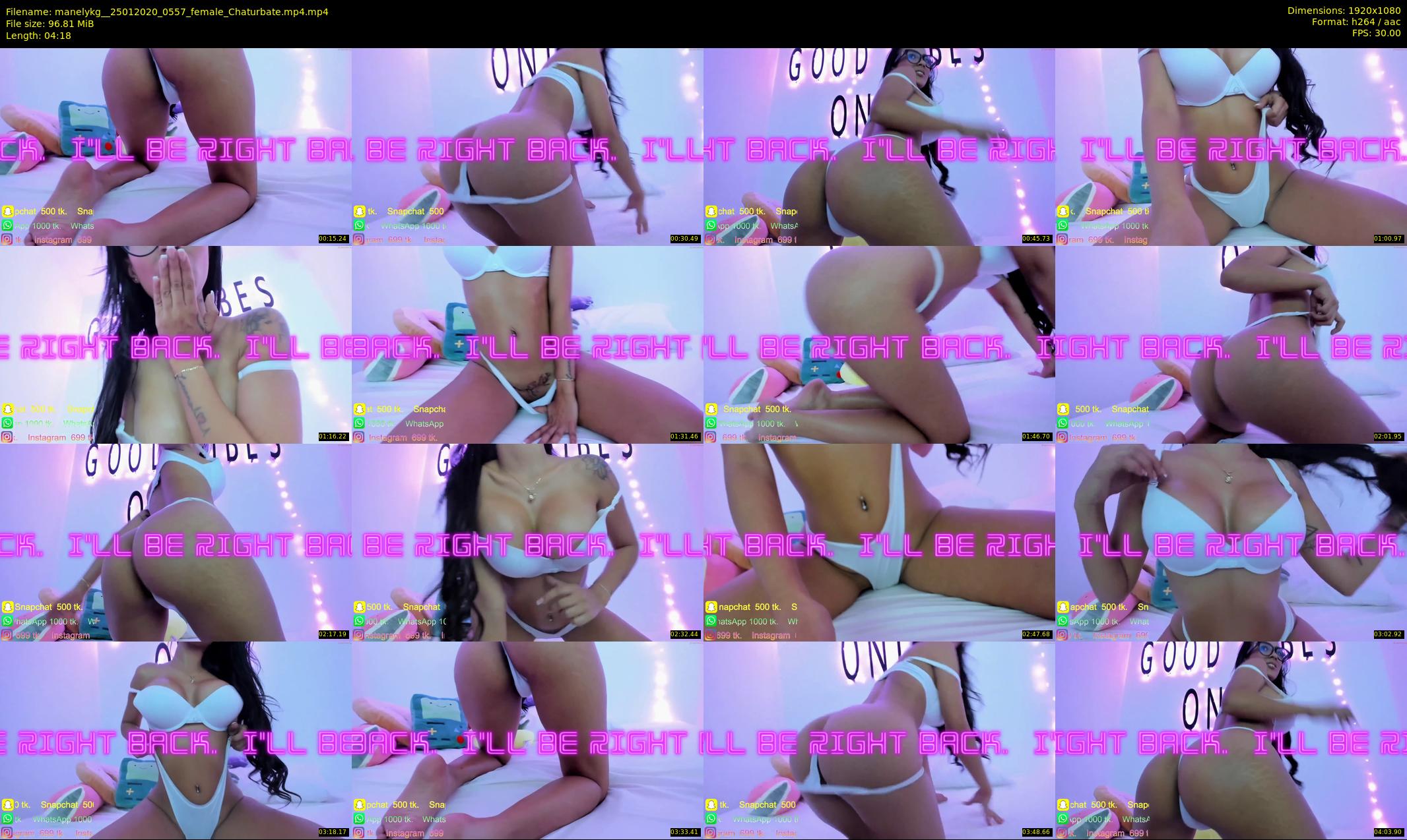 manelykg_ — 5 minute Chaturbate female cam show recording, 1080p, Jan 25, 2020