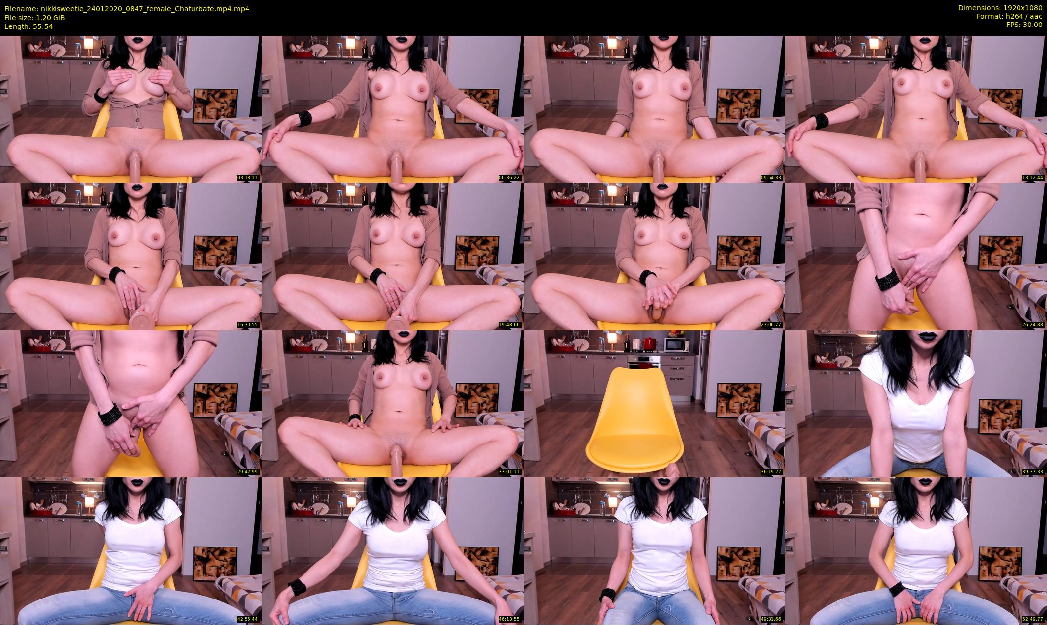 nikkisweetie — 56 minute Chaturbate female cam show recording, 1080p, Jan 24, 2020