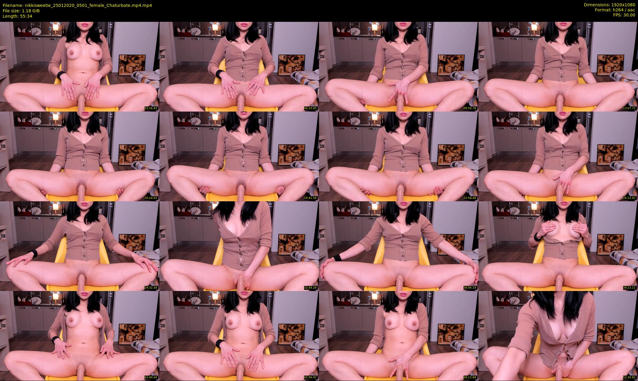 nikkisweetie — 56 minute Chaturbate female cam show recording, 1080p, Jan 25, 2020