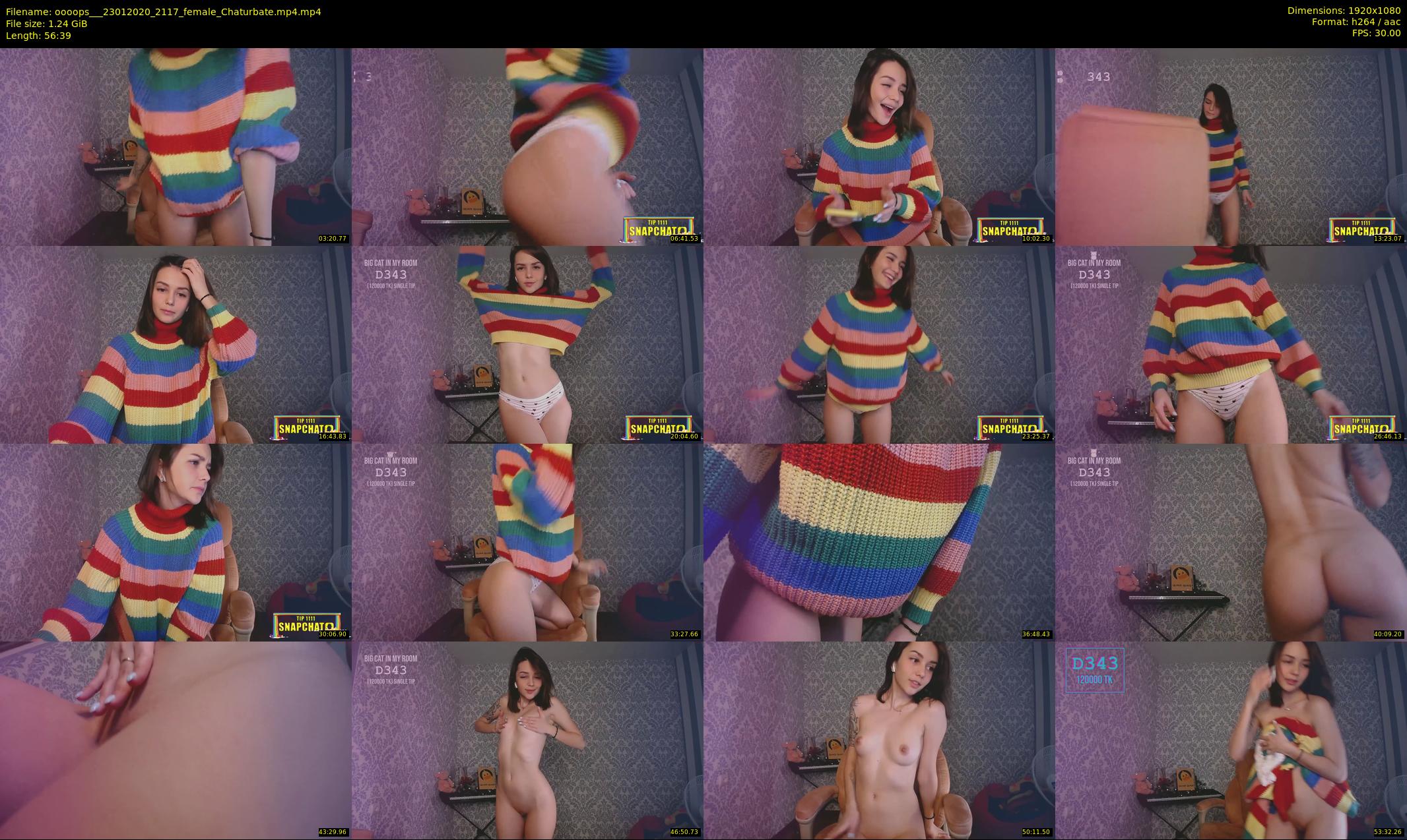 oooops__ — 57 minute Chaturbate female cam show recording, 1080p, Jan 23, 2020