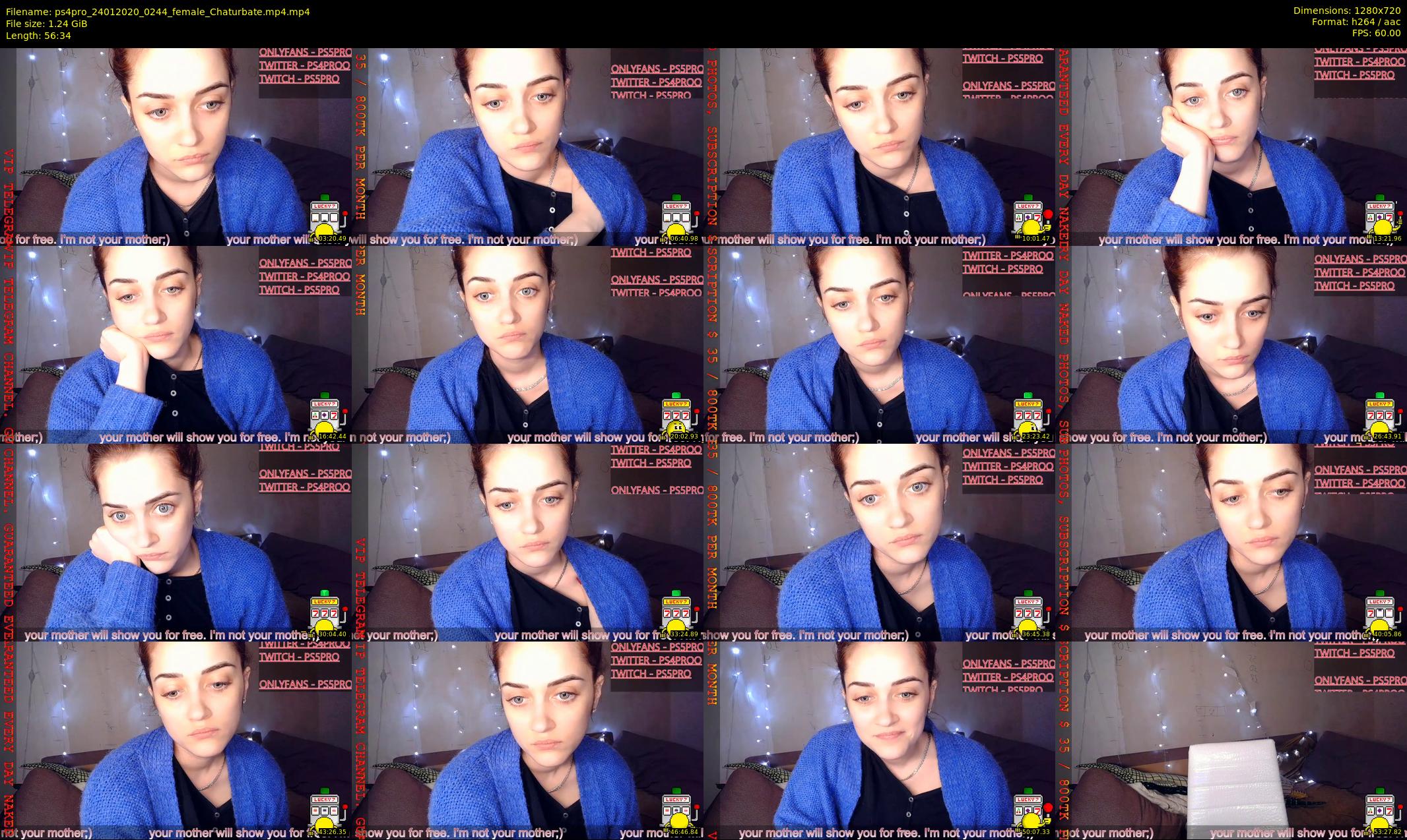 ps4pro — 57 minute Chaturbate female cam show recording, 720p, Jan 24, 2020