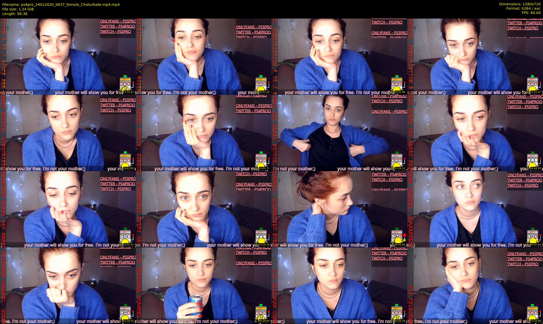 ps4pro — 57 minute Chaturbate female cam show recording, 720p, Jan 24, 2020