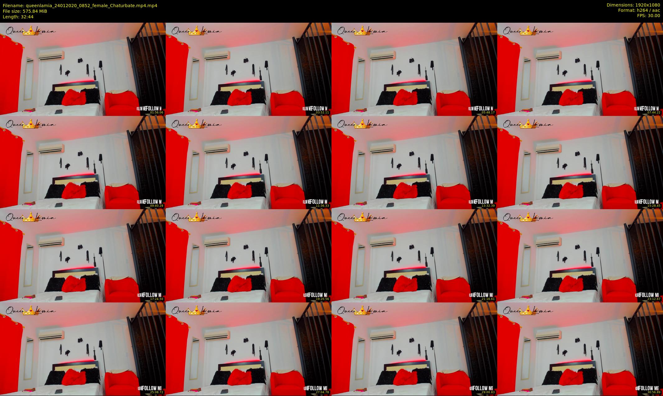 queenlamia — 33 minute Chaturbate female cam show recording, 1080p, Jan 24, 2020